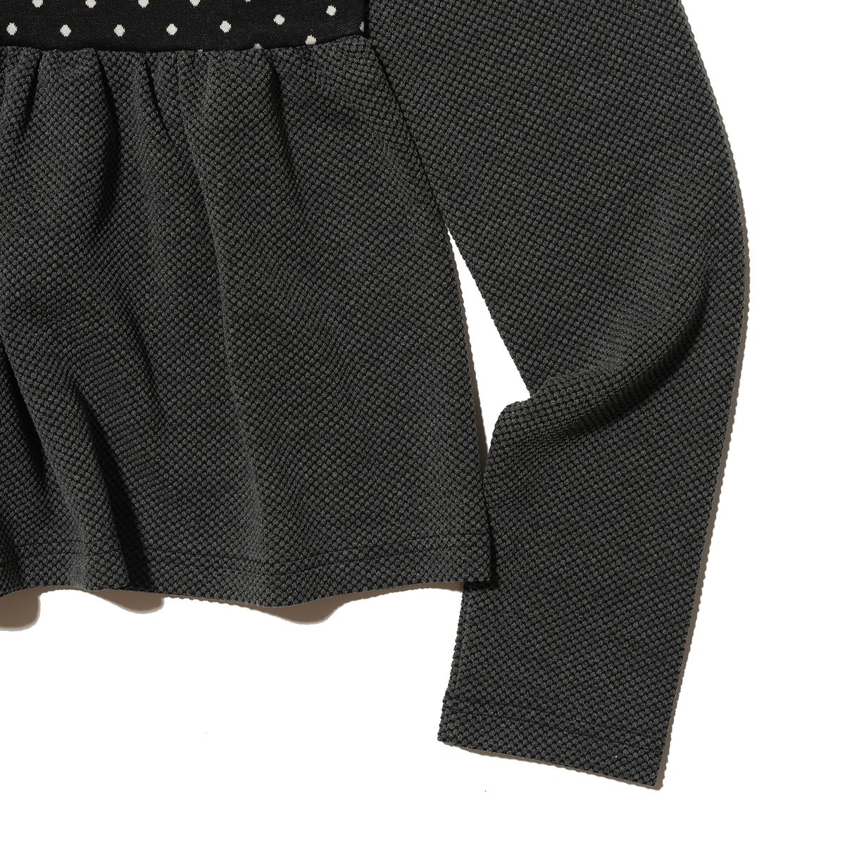 테레루(TERERU) Ruffle Point Long Sleeve Black