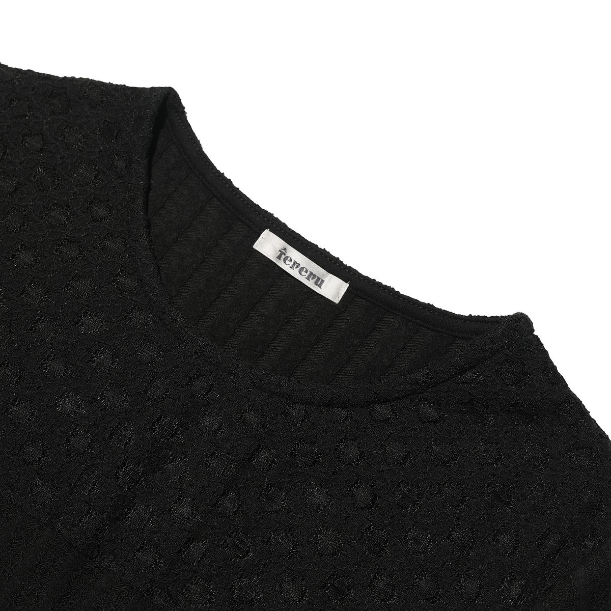테레루(TERERU) Draping long sleeve Black