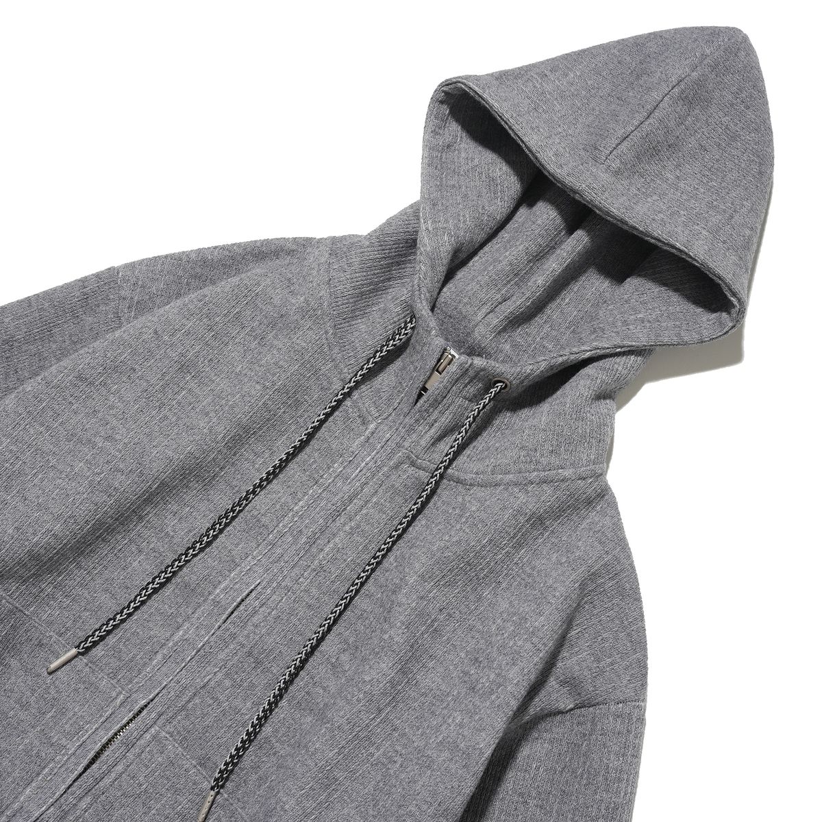테레루(TERERU) Side String Hoodie zip-up Gray