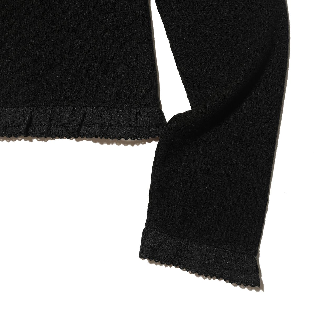 테레루(TERERU) Wave Line Cardigan Black