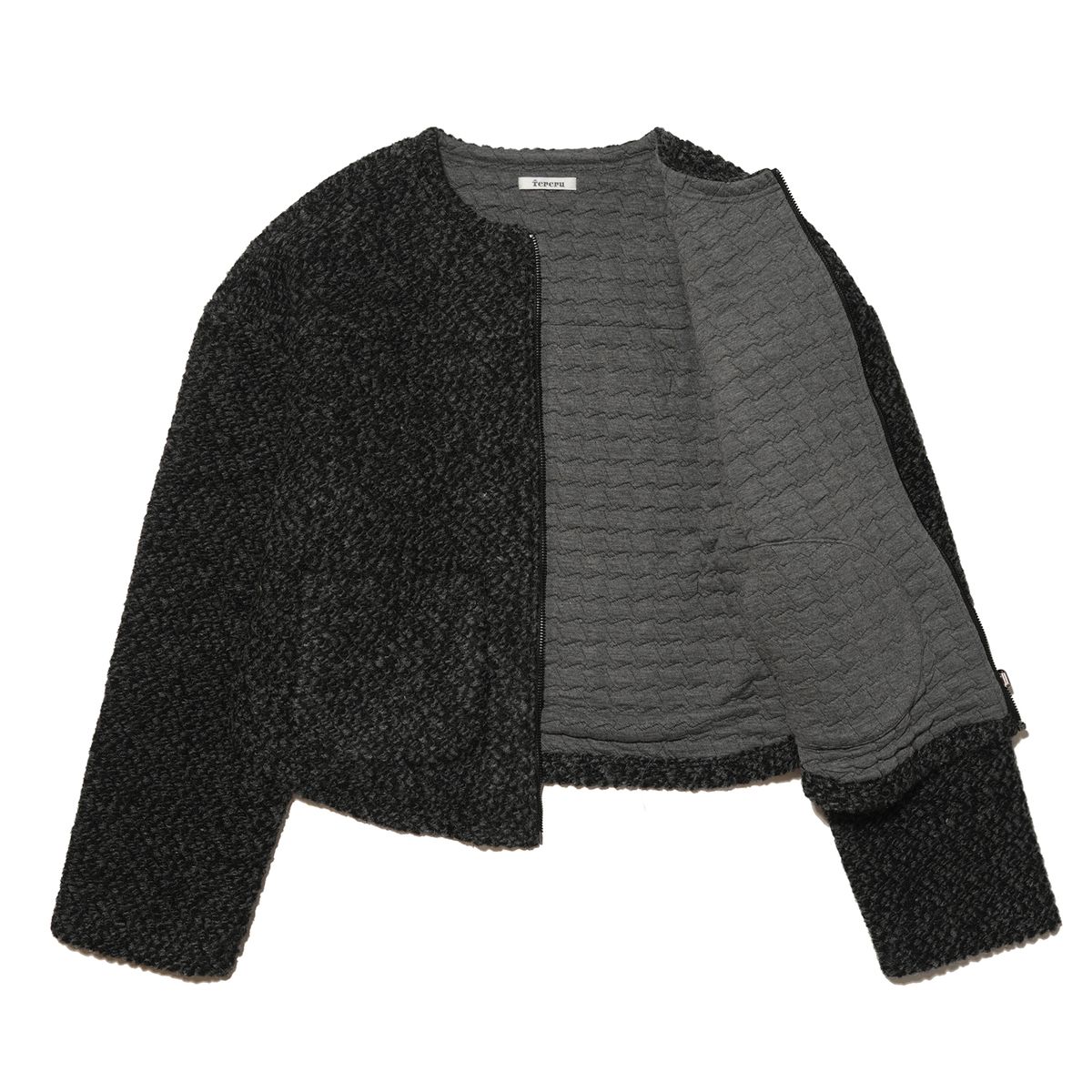 테레루(TERERU) Crewneck Jacket Charcoal