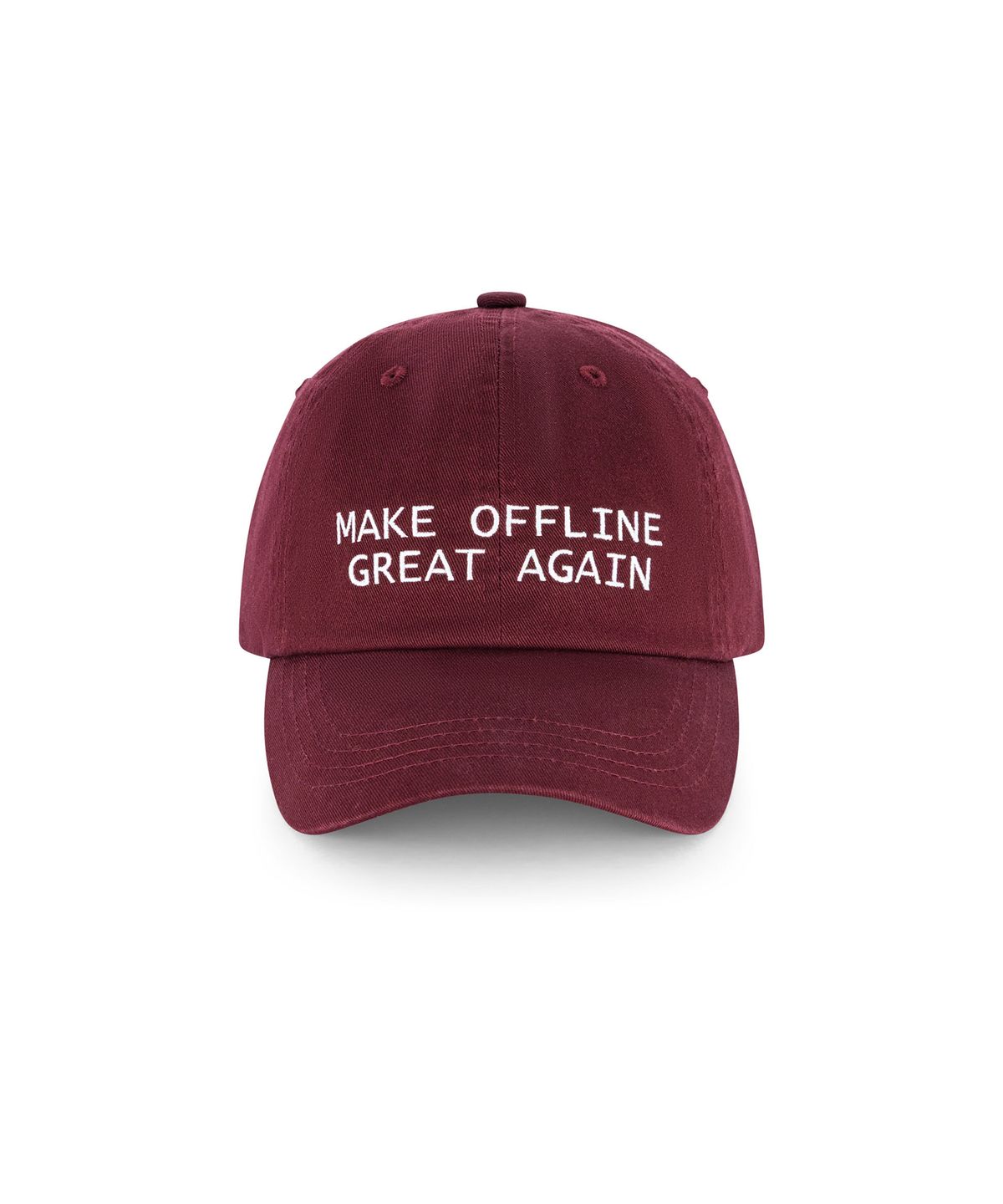 베스티리아(VESTIRYA) Witty Lettering Ball Cap Burgundy