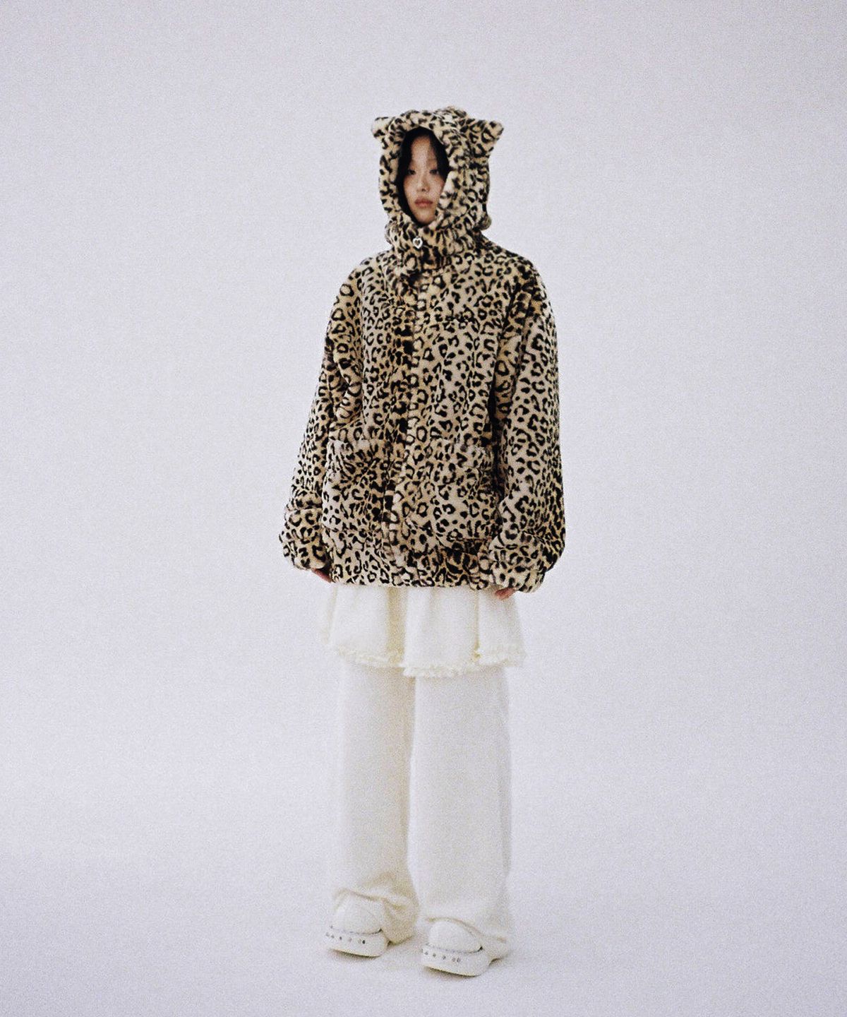 클럿 스튜디오(CLUT STUDIO) 고양이 레오파드 자켓 - 브라운