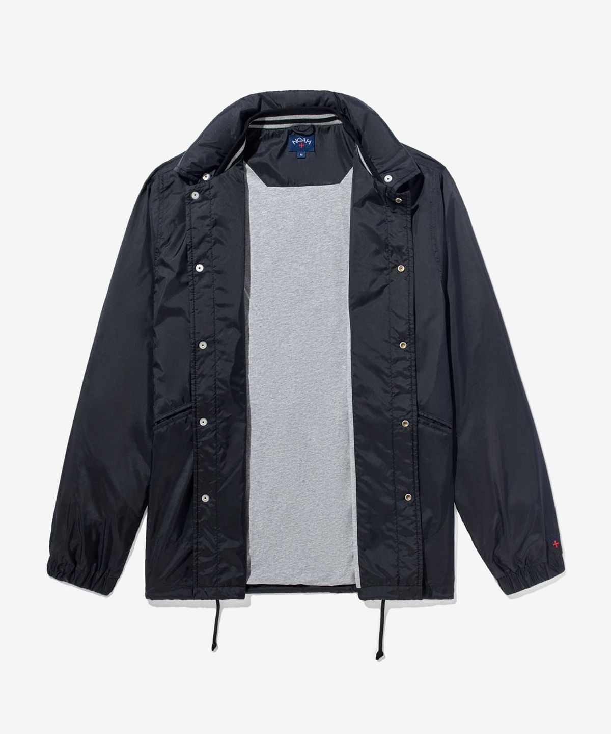 노아(NOAH) (U) 후디드 코치스 재킷 블랙 HOODED COACHES JACKET BLACK