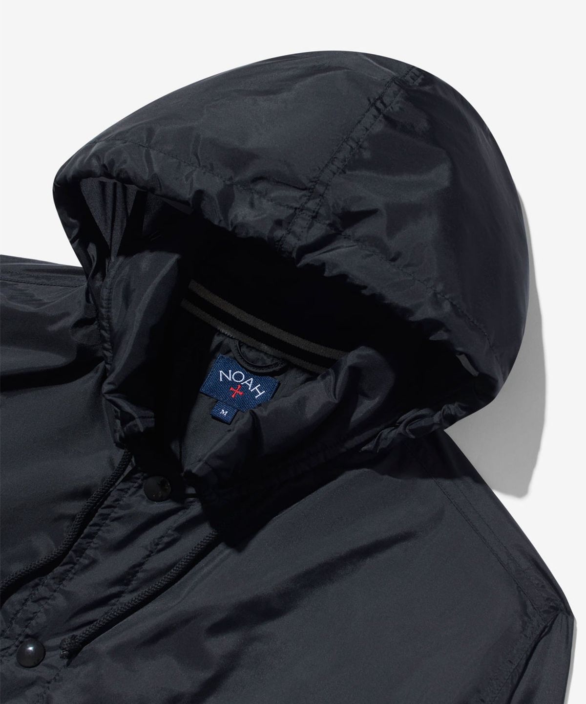 노아(NOAH) (U) 후디드 코치스 재킷 블랙 HOODED COACHES JACKET BLACK