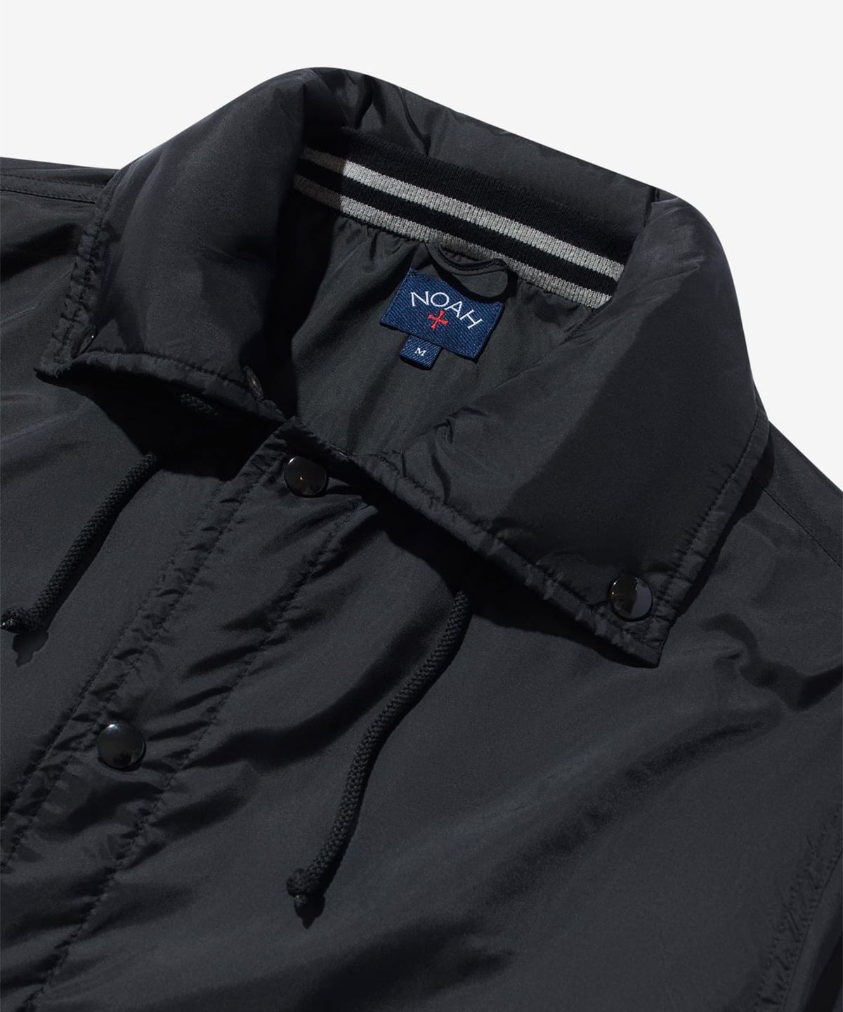 노아(NOAH) (U) 후디드 코치스 재킷 블랙 HOODED COACHES JACKET BLACK