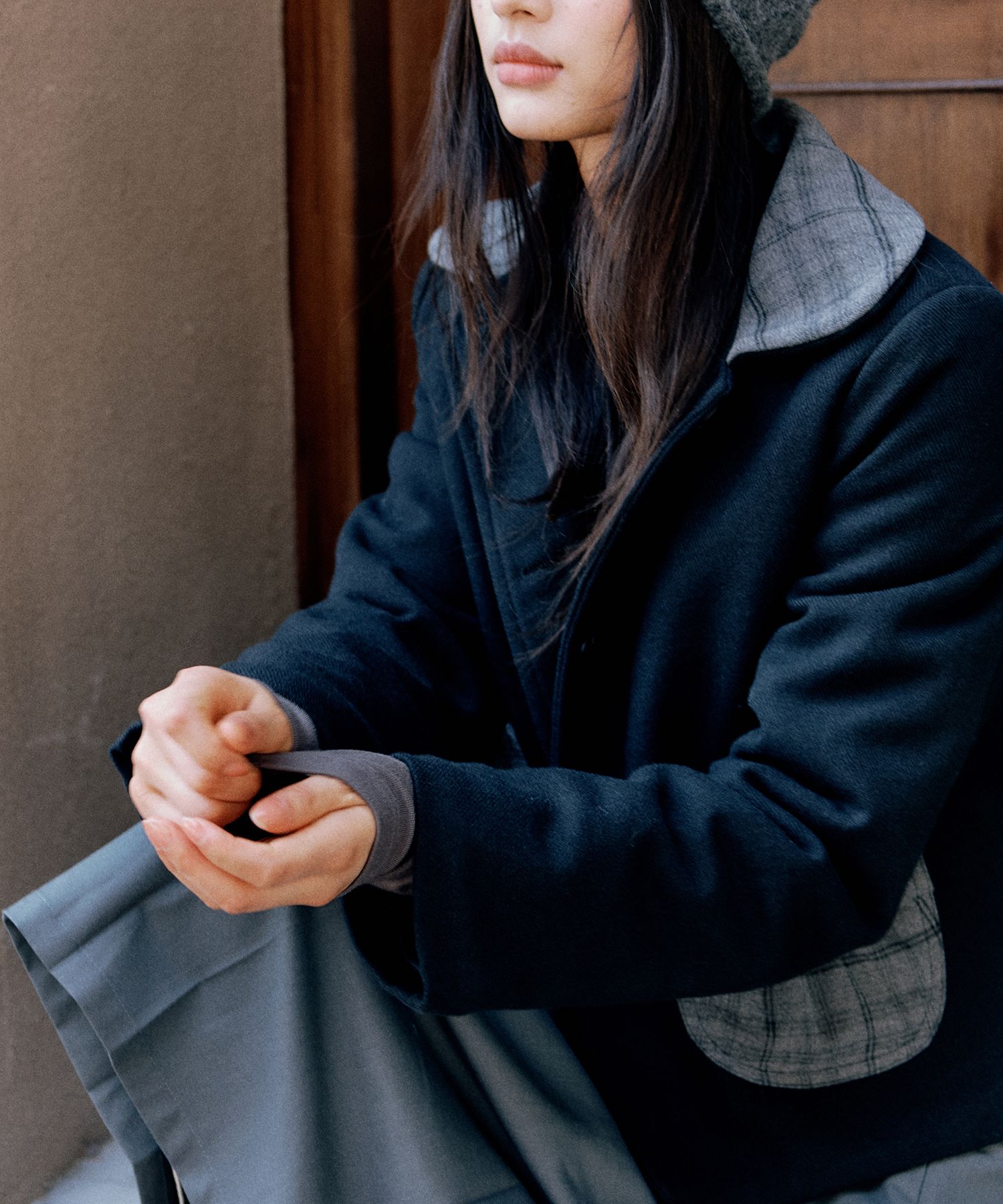 MUSINSA公式 | PLACE STUDIO Minimal Check Color Point Winter Semi