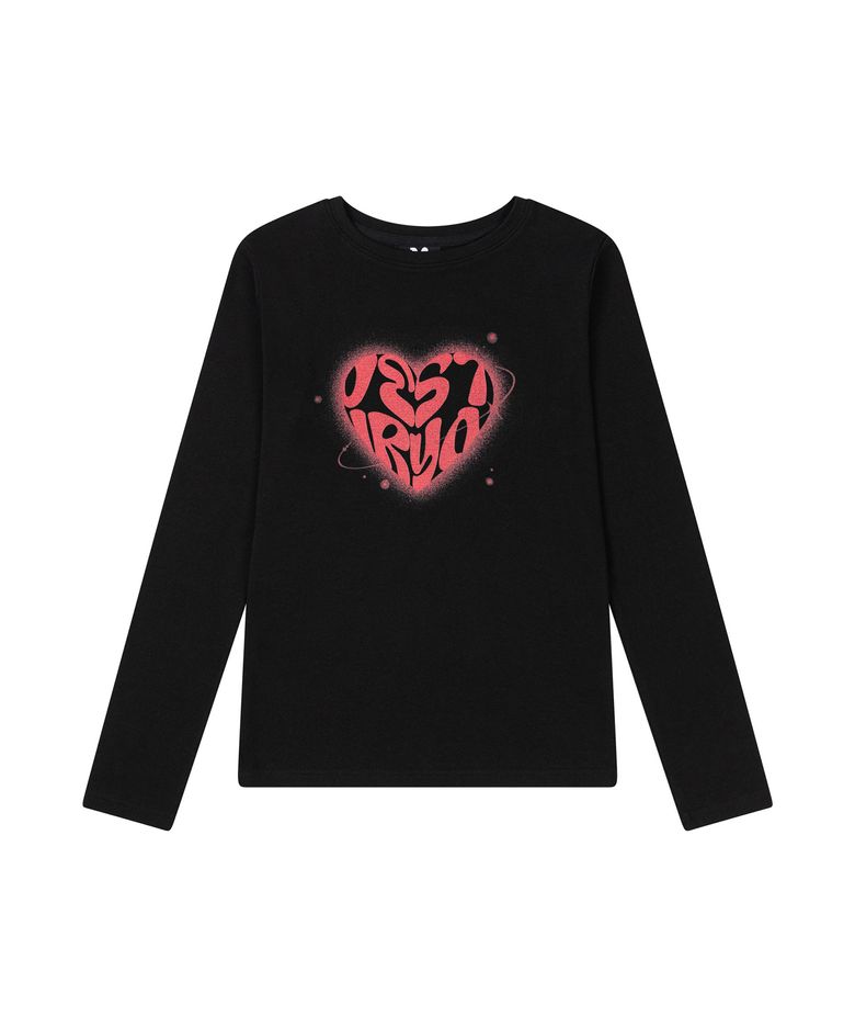 Heart Graffiti Longsleeve Black