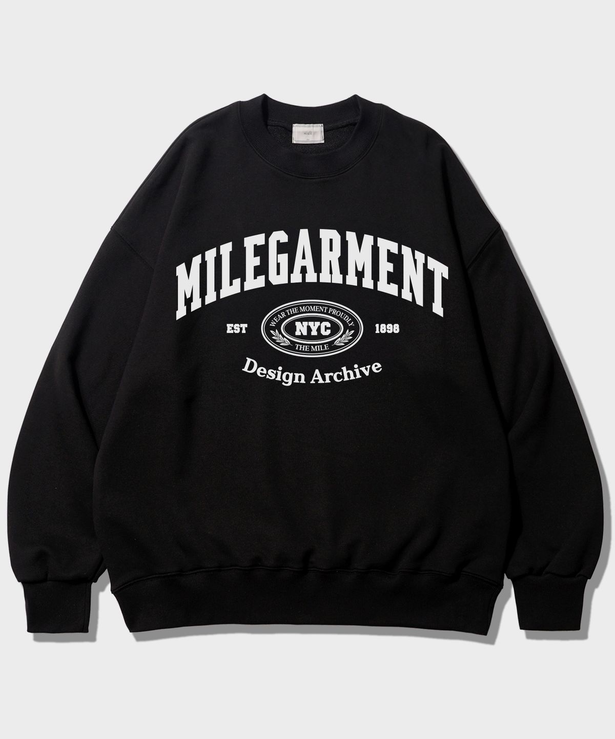더마일(THEMILE) MILE GARMENT NYC SWEAT MTM_BLACK
