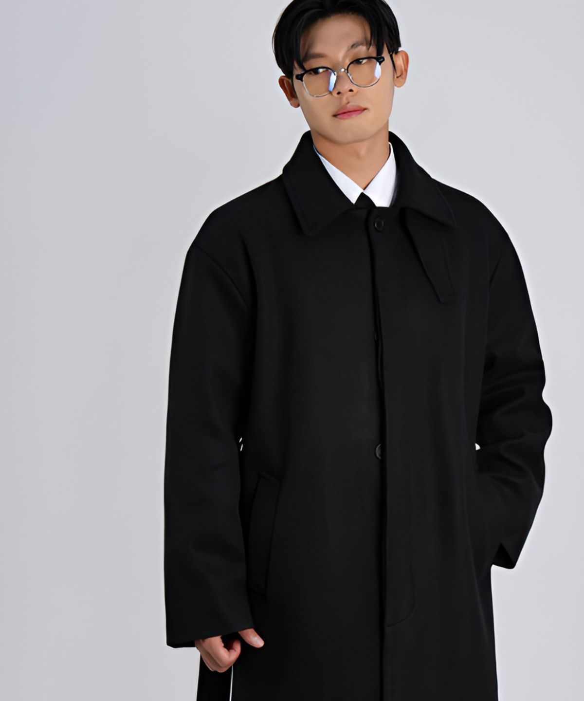 후어(HOOR) 울 발마칸 로브 코트_3CLOR