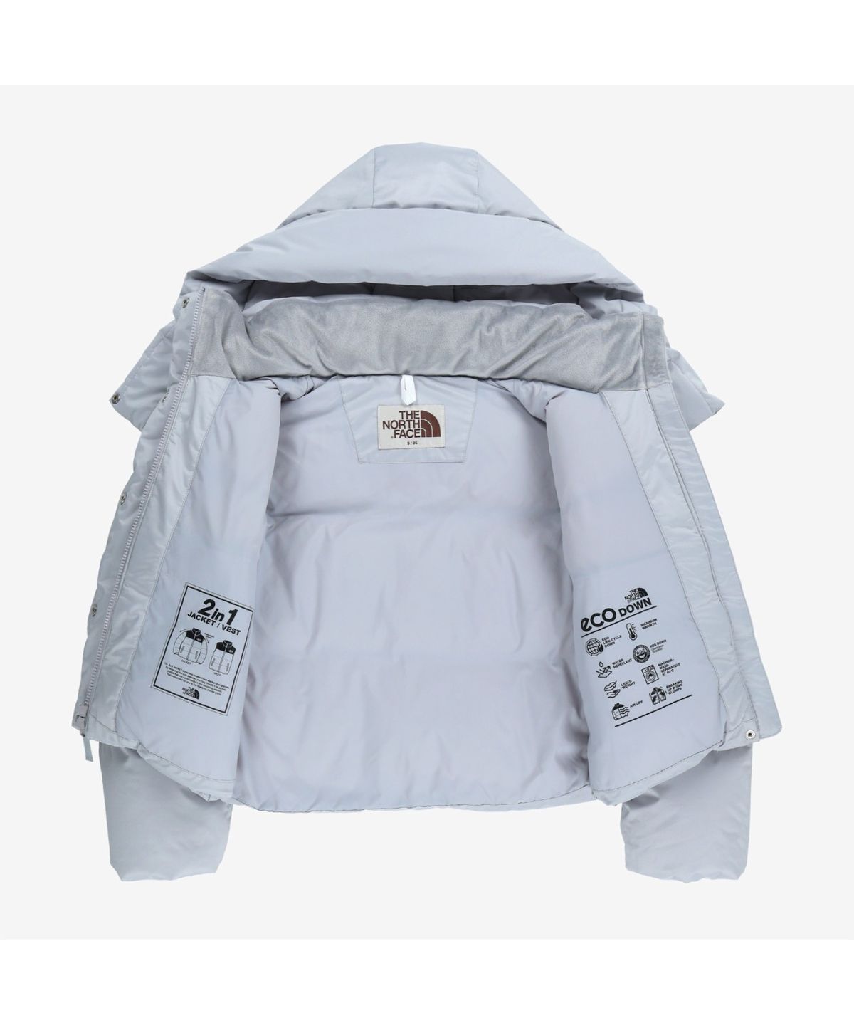 노스페이스(THE NORTH FACE) NJ1DR86K 화이트라벨 여성 노벨티 눕시 DT 자켓 (RDS) ICE GRAY