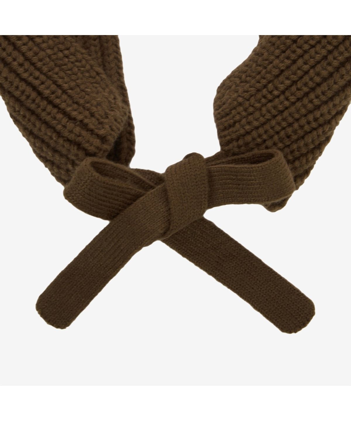 노스페이스(THE NORTH FACE) NE3BR56B 우먼 니트 이어머프 비니 BROWN