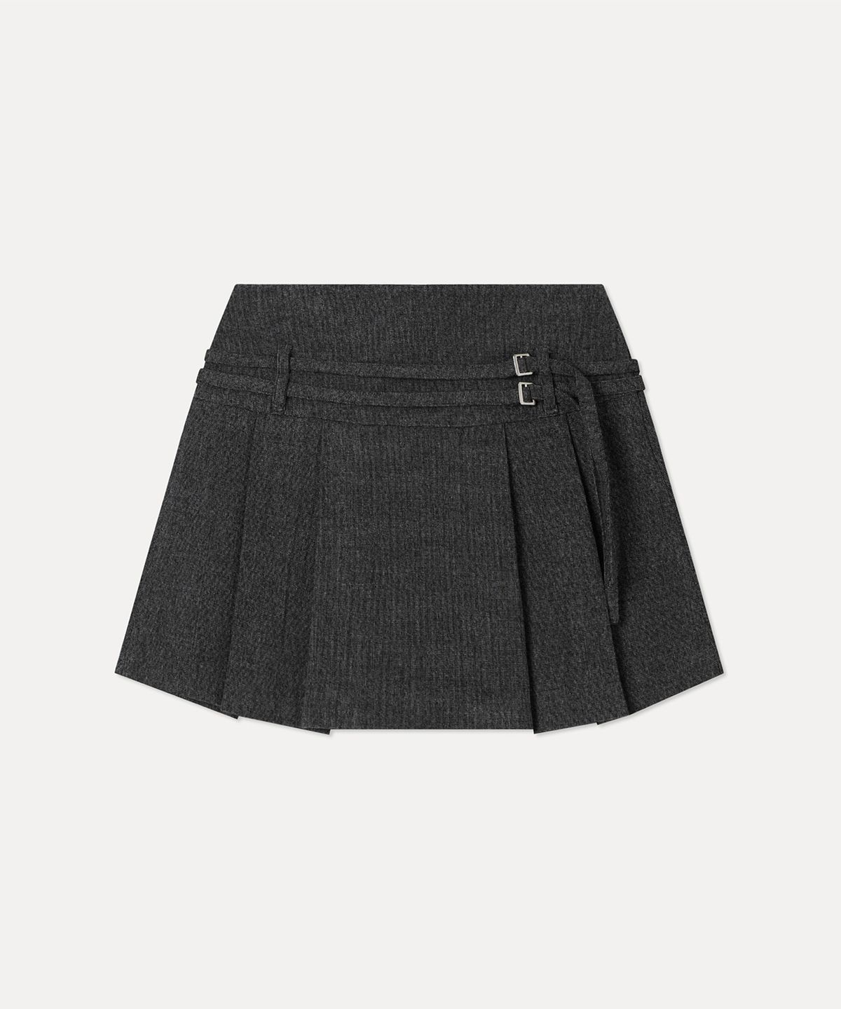 미쏘(MIXXO) 스트랩 플리츠 미니 스커트_MIWWHG104G