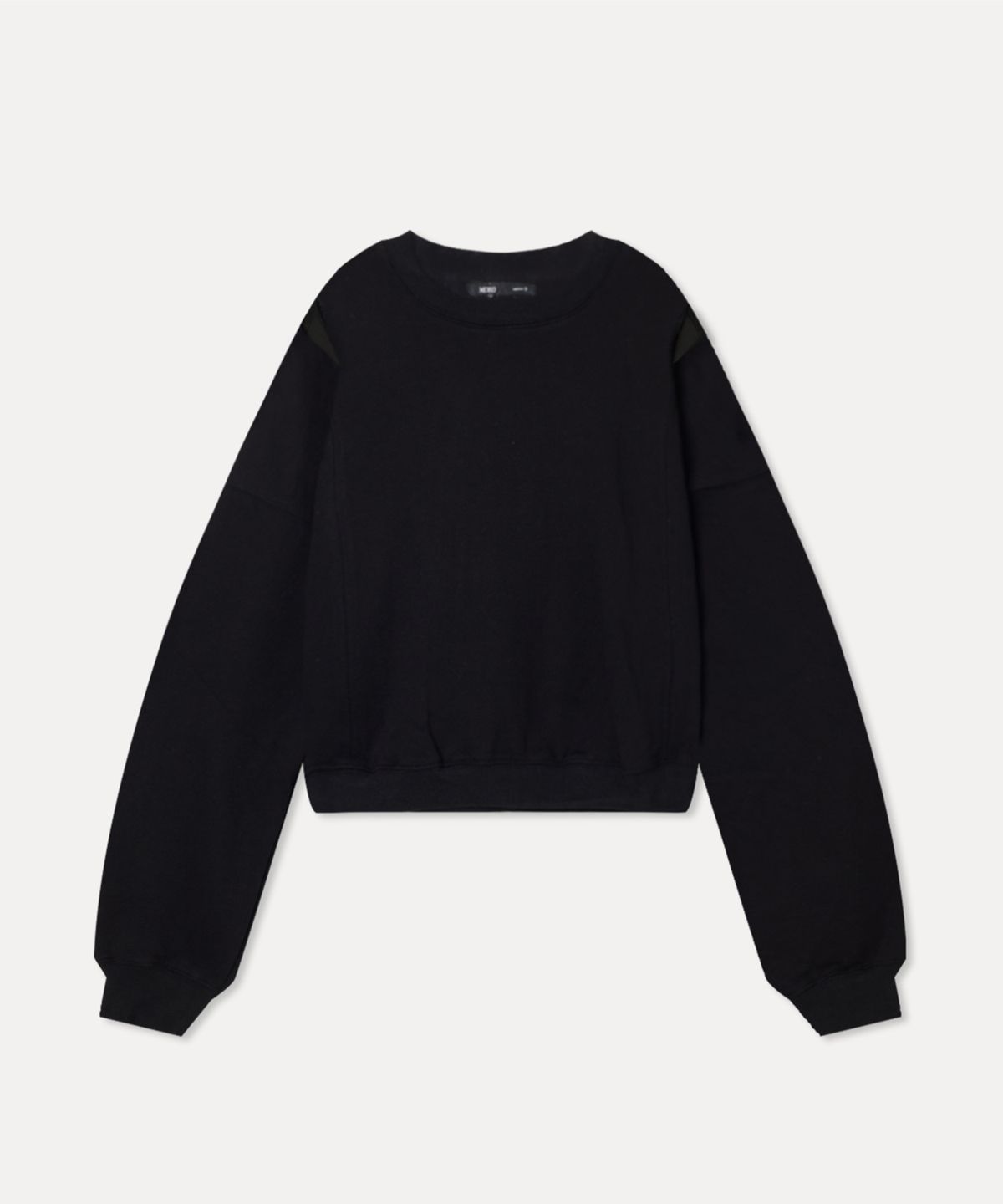 미쏘(MIXXO) 컷아웃 스웻 셔츠 기모 맨투맨_MIWLWFV59A