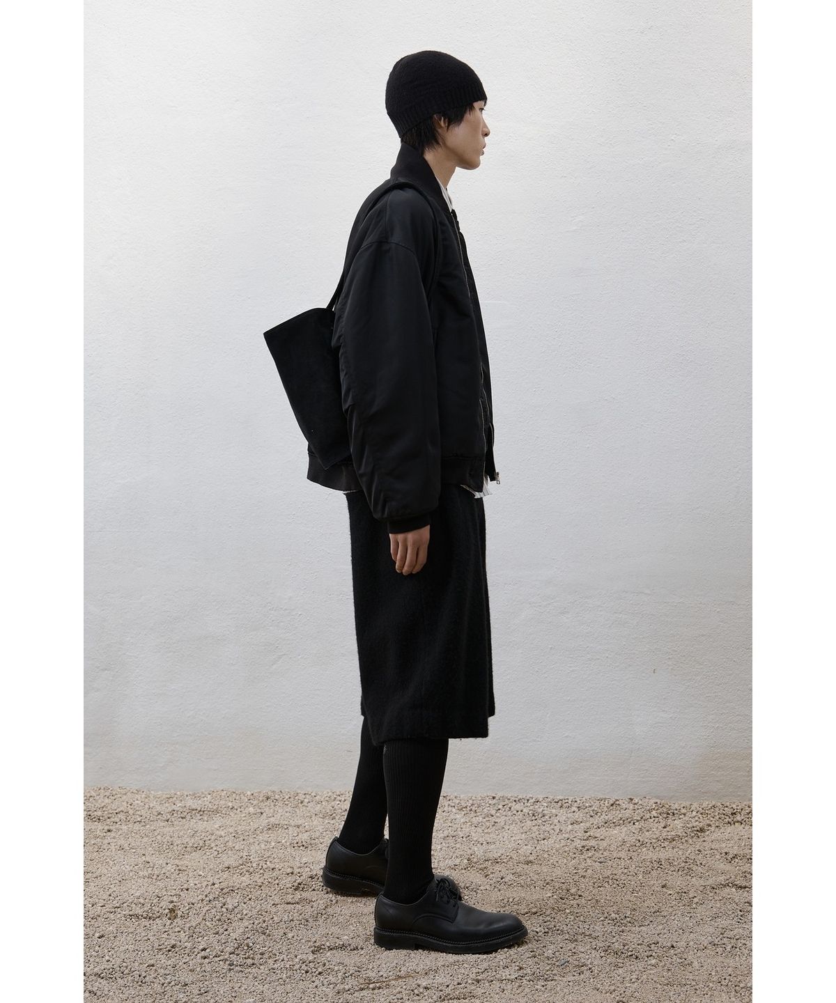 유스(YOUTH) MA-1 Wool Pile Jacket - Black