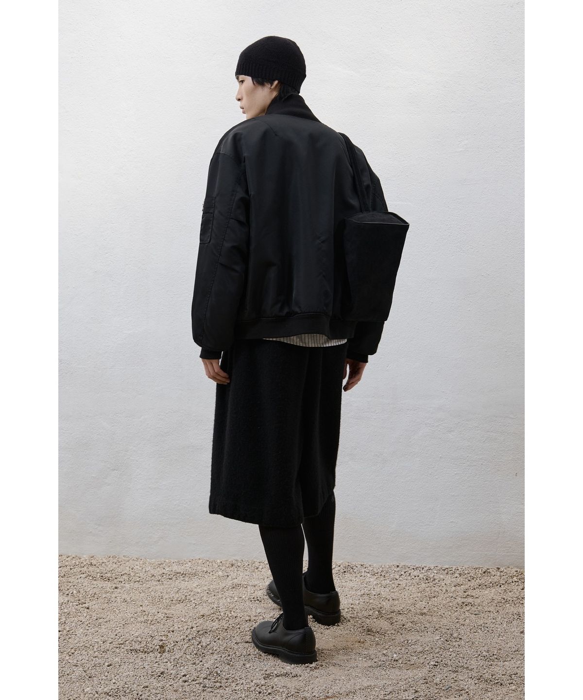 유스(YOUTH) MA-1 Wool Pile Jacket - Black