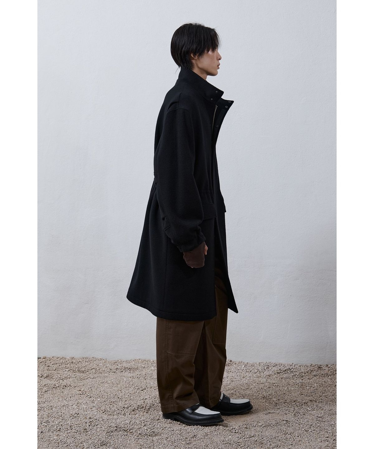 유스(YOUTH) Military Coat - Black