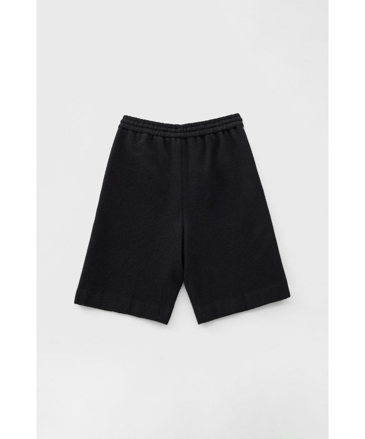 유스(YOUTH) Boiled Wool Half Pants - Black