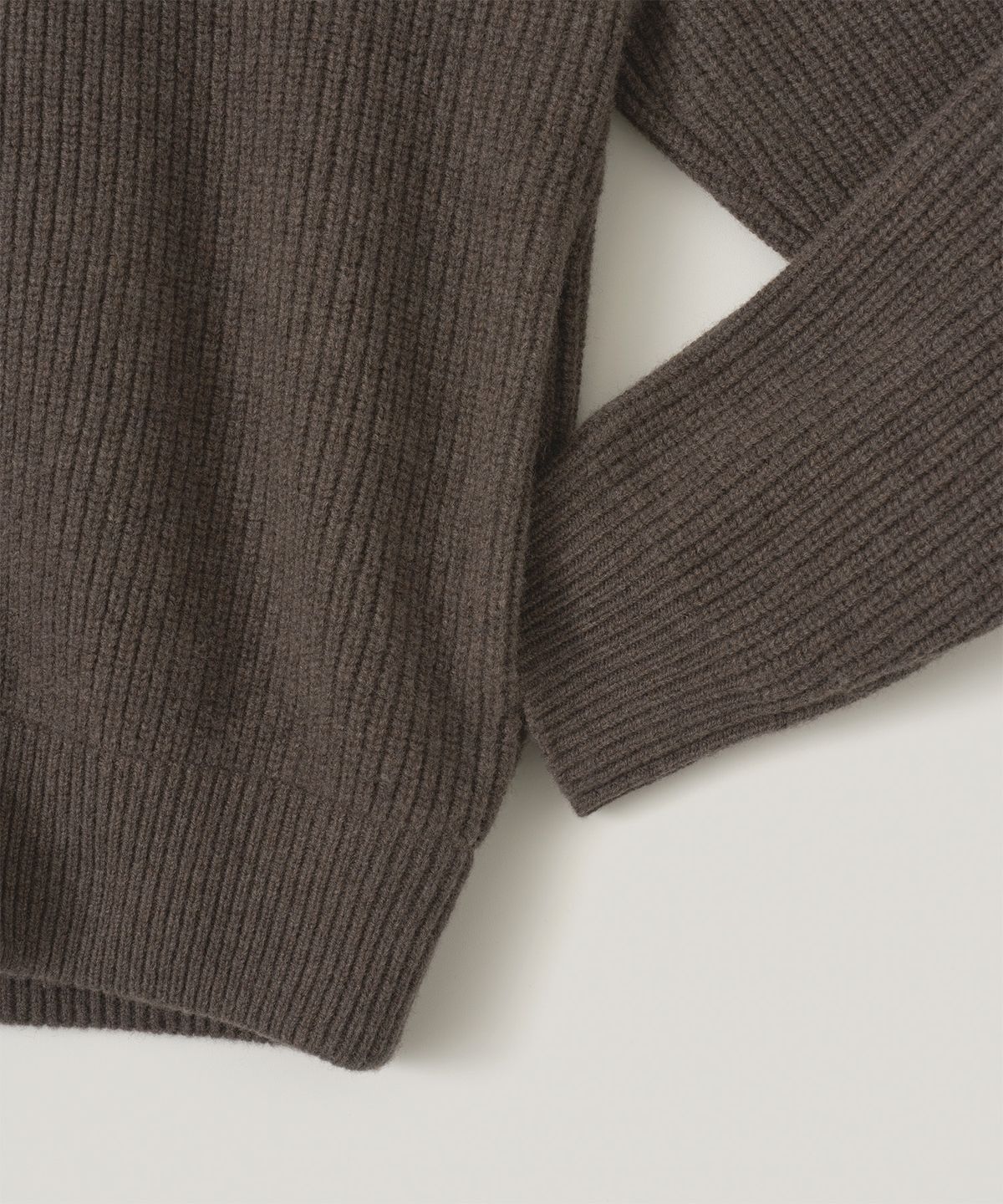 어나더 오피스(ANOTHER OFFICE) Driving Knit Blouson (Wenge Wood)
