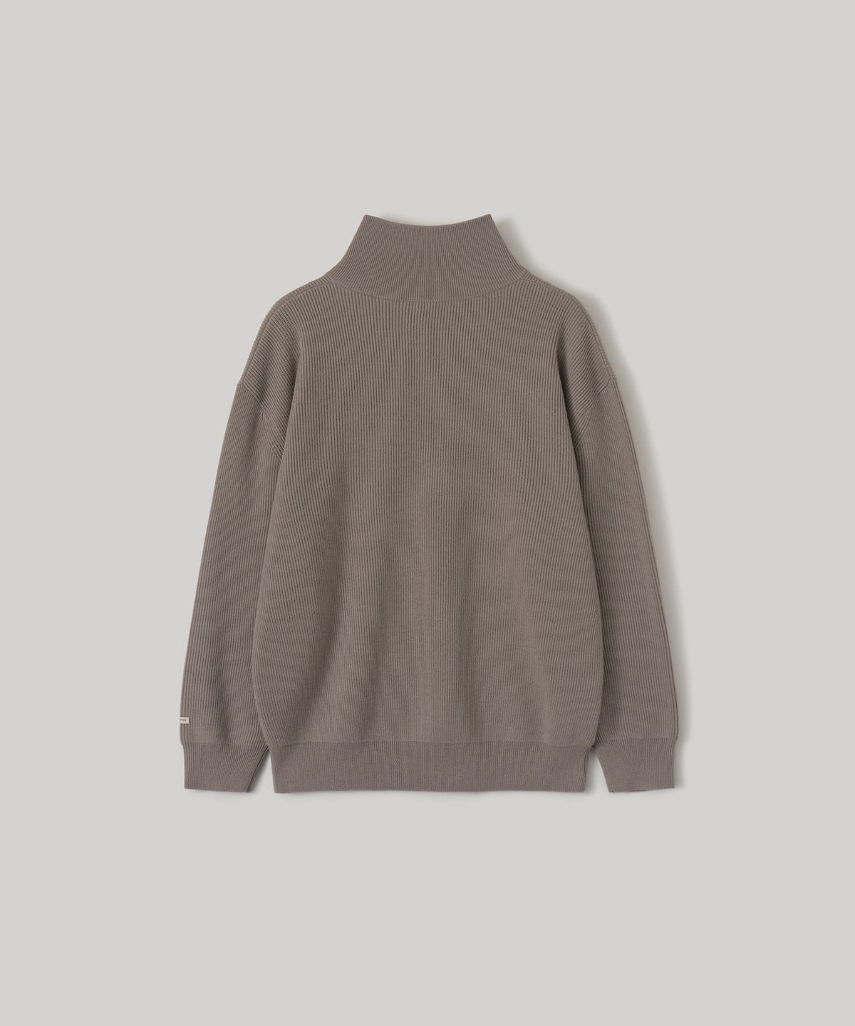 어나더 오피스(ANOTHER OFFICE) Volume Half Zip-up Knit (Taupe)