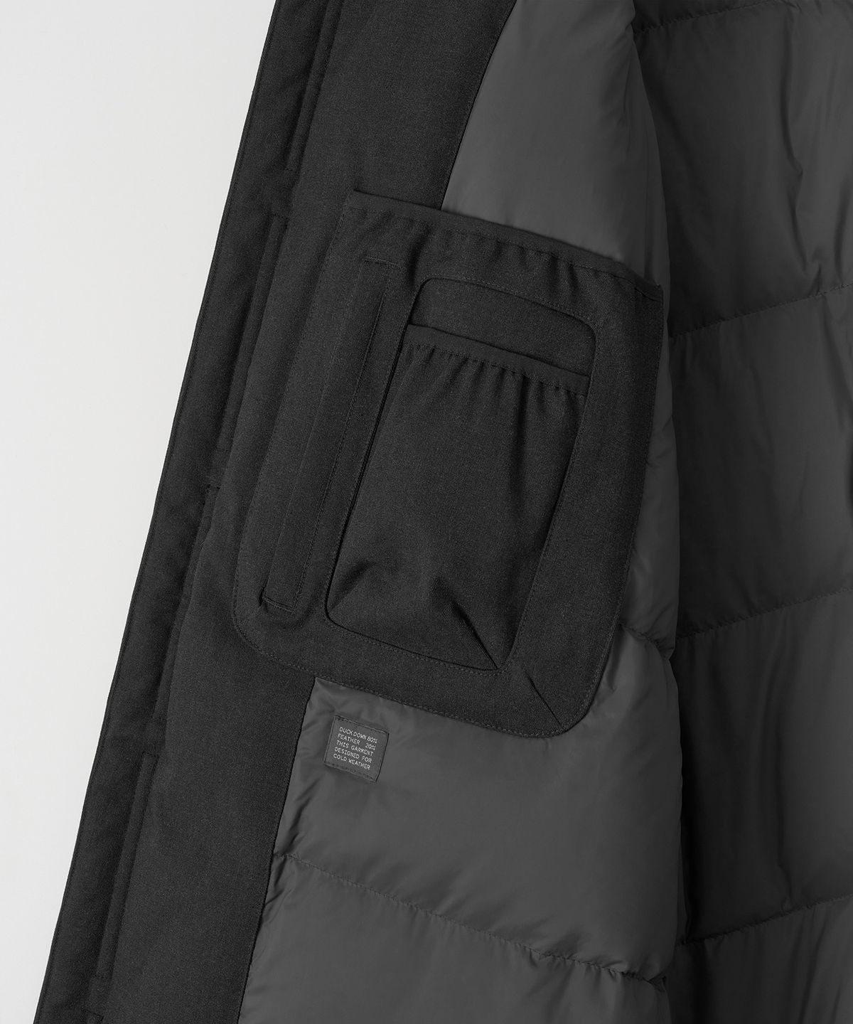 어나더 오피스(ANOTHER OFFICE) Ample Down Long Coat (Charcoal)
