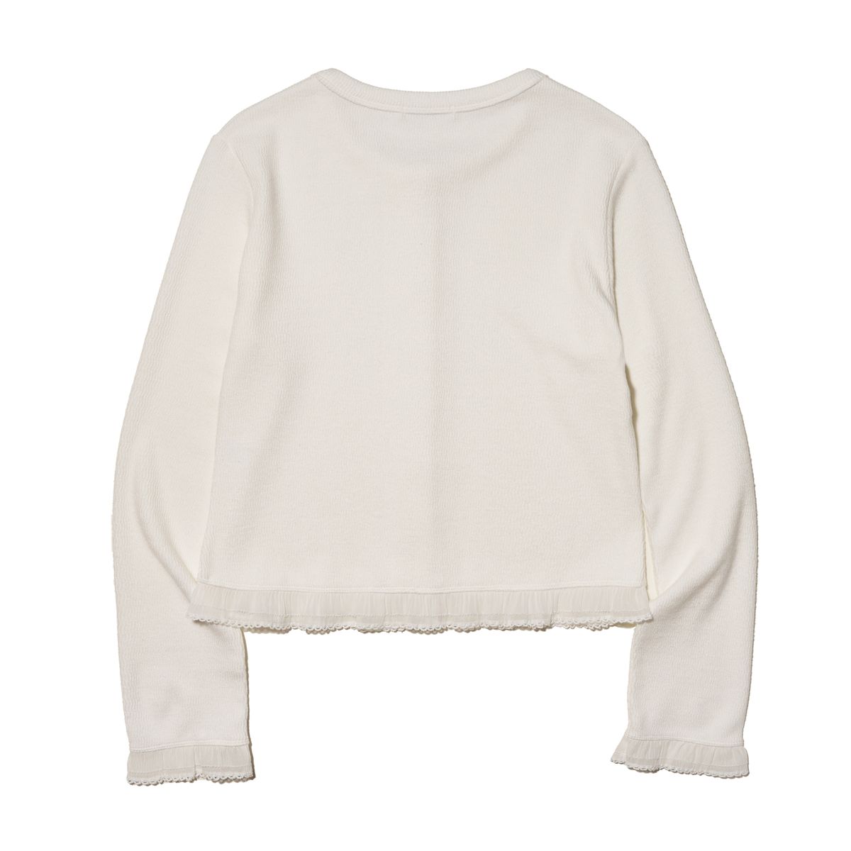 테레루(TERERU) Wave Line Cardigan White