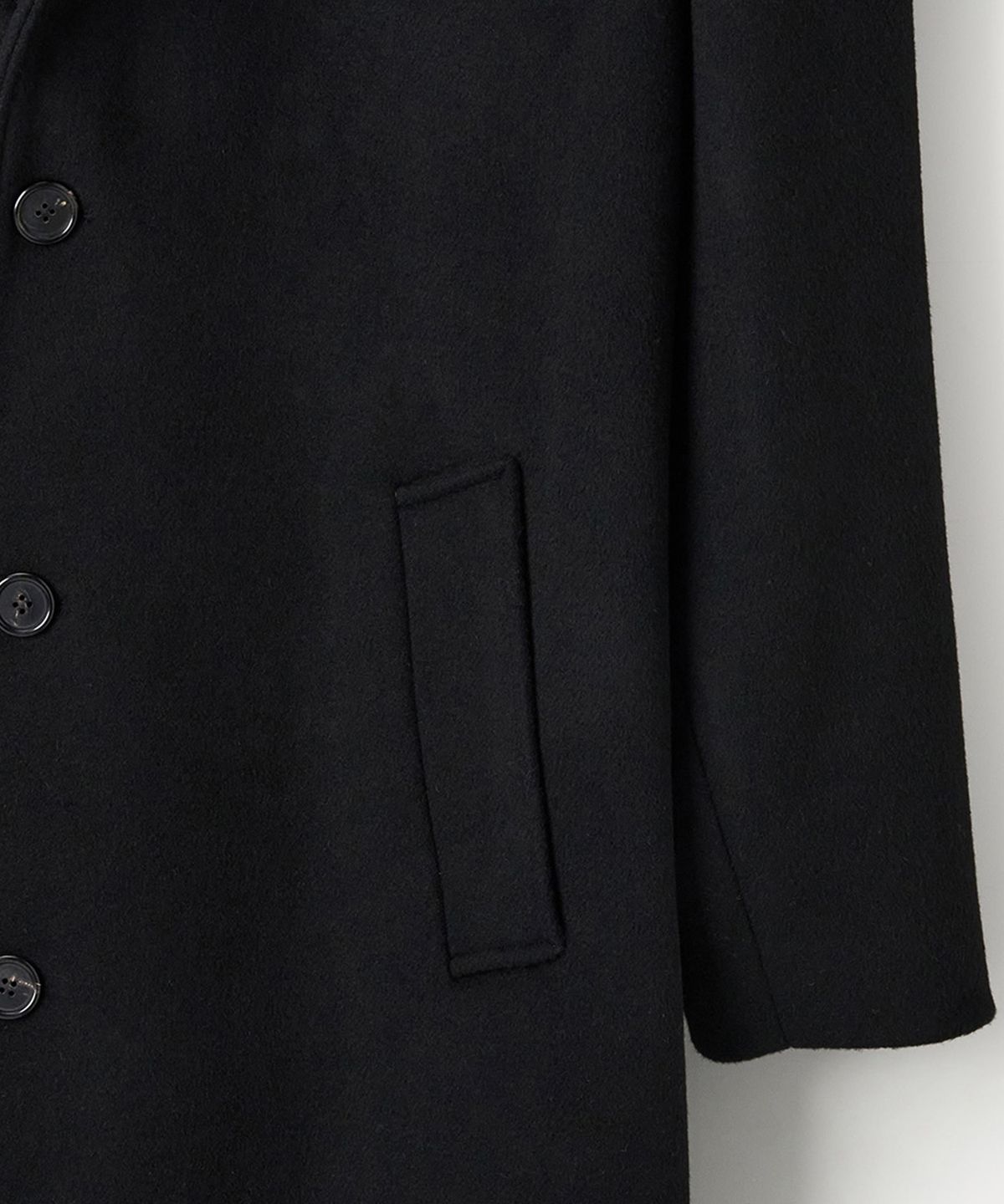 애니타임로릭(ANYTIME LOREAK) MOSS OVERFIT SINGLE COAT - BLACK