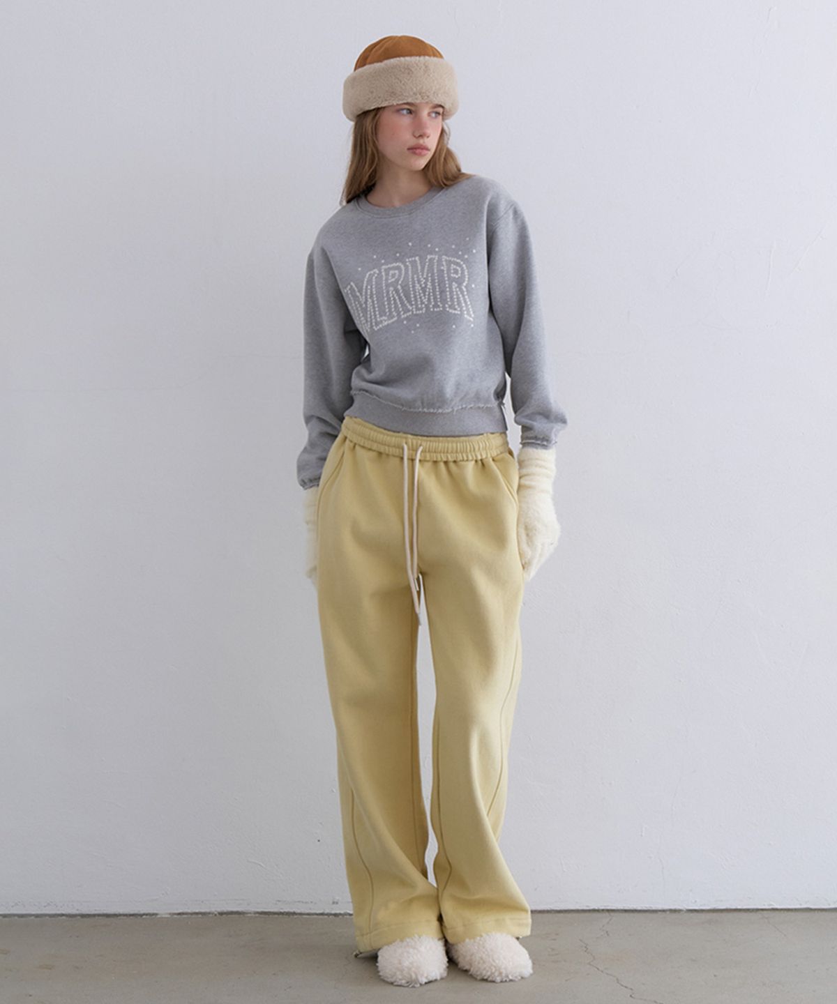 뮈르뮈르(MURMURE) 세퍼레이트 기모 조거 팬츠_Separate Pants