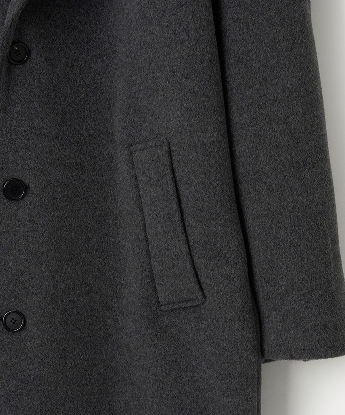 애니타임로릭(ANYTIME LOREAK) MOSS OVERFIT SINGLE COAT - CHARCOAL