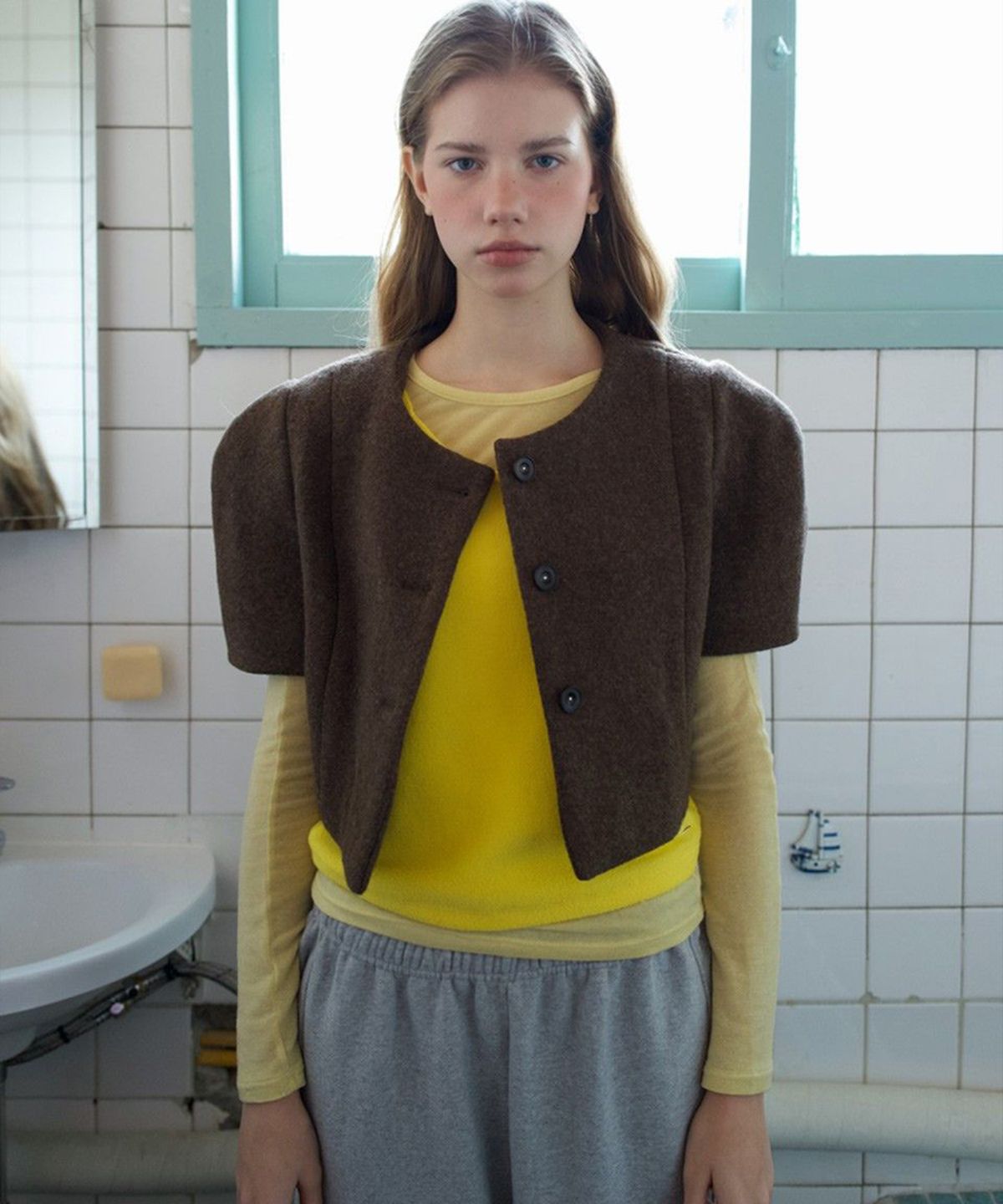 뮈르뮈르(MURMURE) [울100%]하프 울 자켓_Half Wool Jacket_2colors