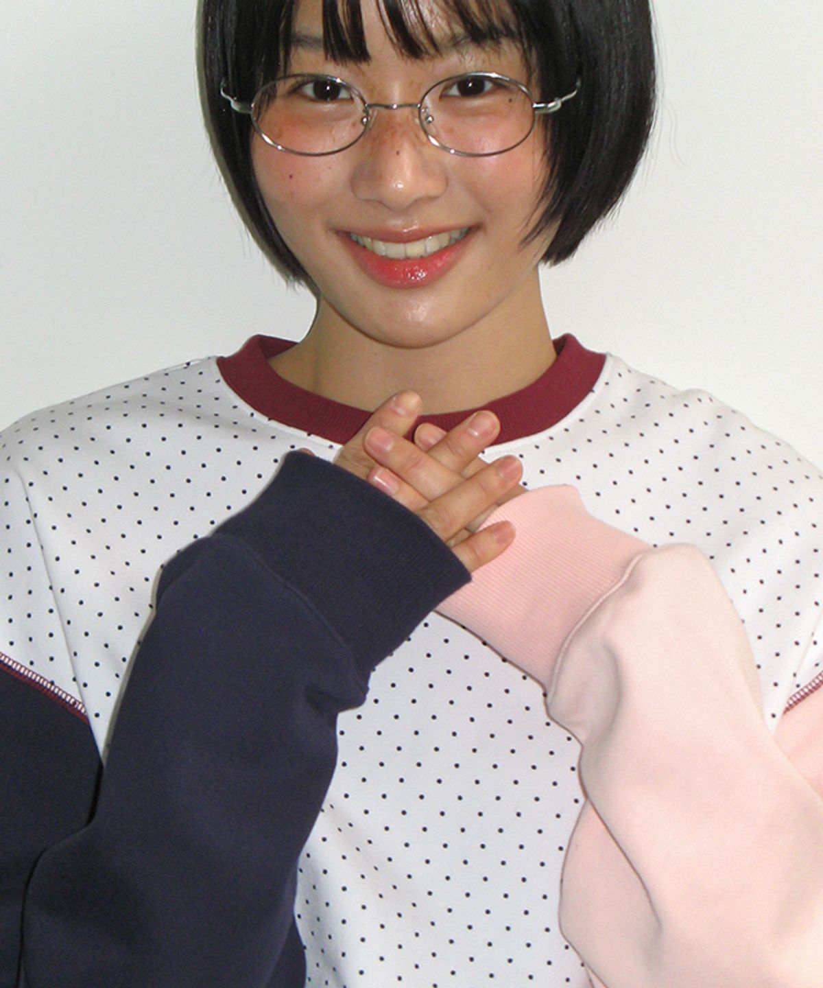 론론(RONRON) MULTI COLOR SWEATSHIRT WHITE DOT