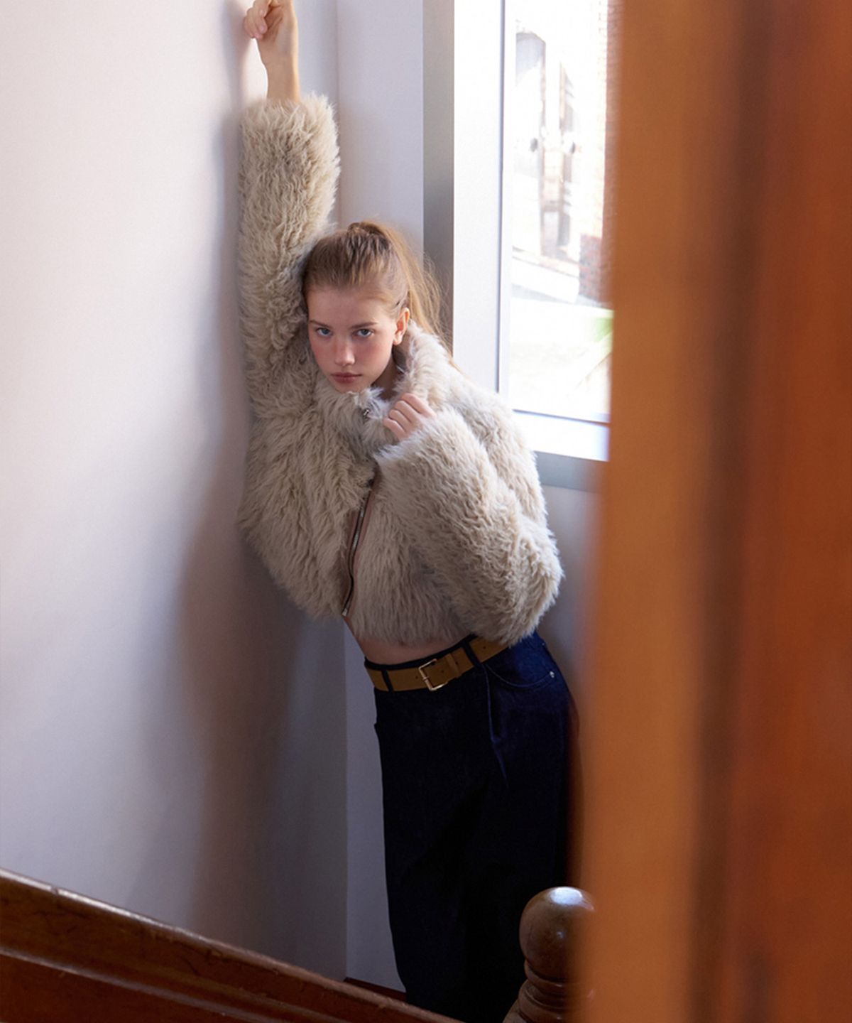 뮈르뮈르(MURMURE) 터틀 집업 퍼 자켓_Turtle Jacket