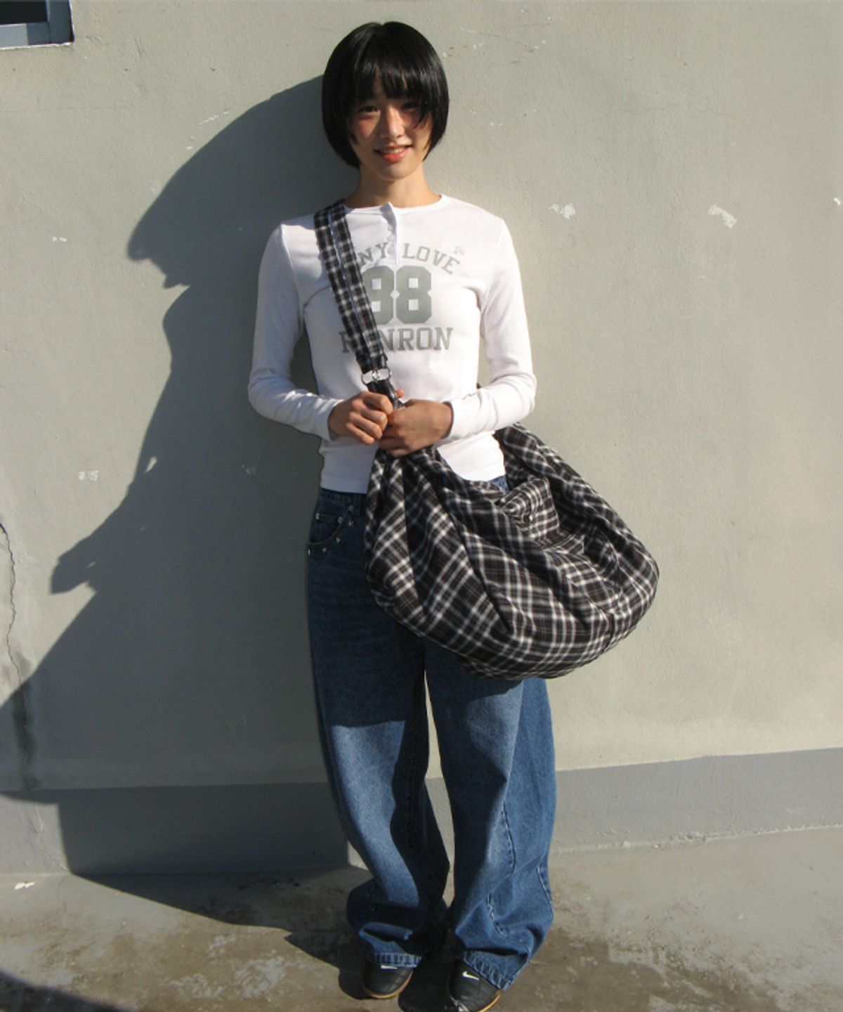 론론(RONRON) 88 STAR HENRYNECK LONG SLEEVE WHITE
