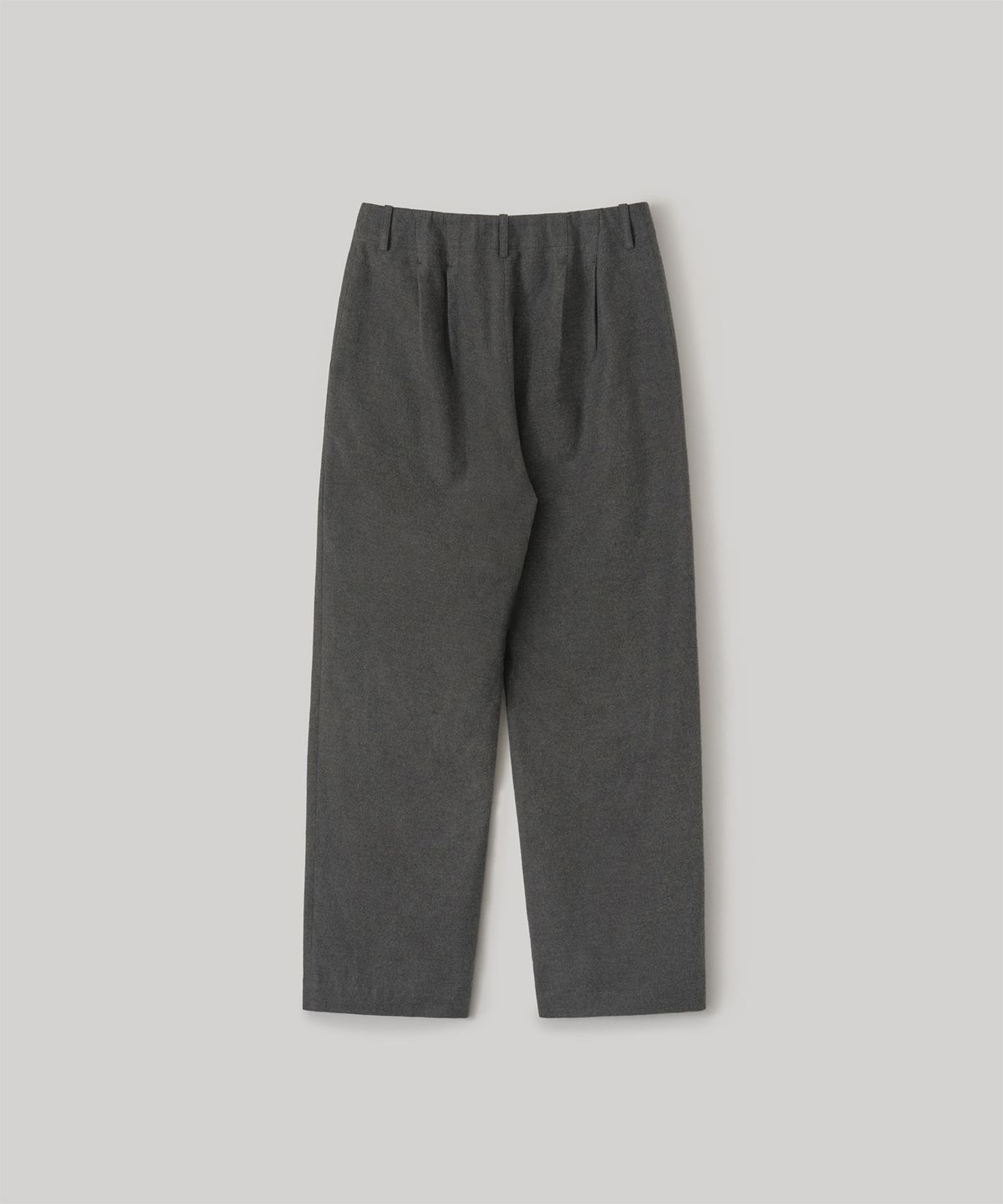 어나더오피스 우먼(ANOTHER OFFICE WOMEN) w. Yark wool Tie-up Easy Pants (Heather Charcoal)