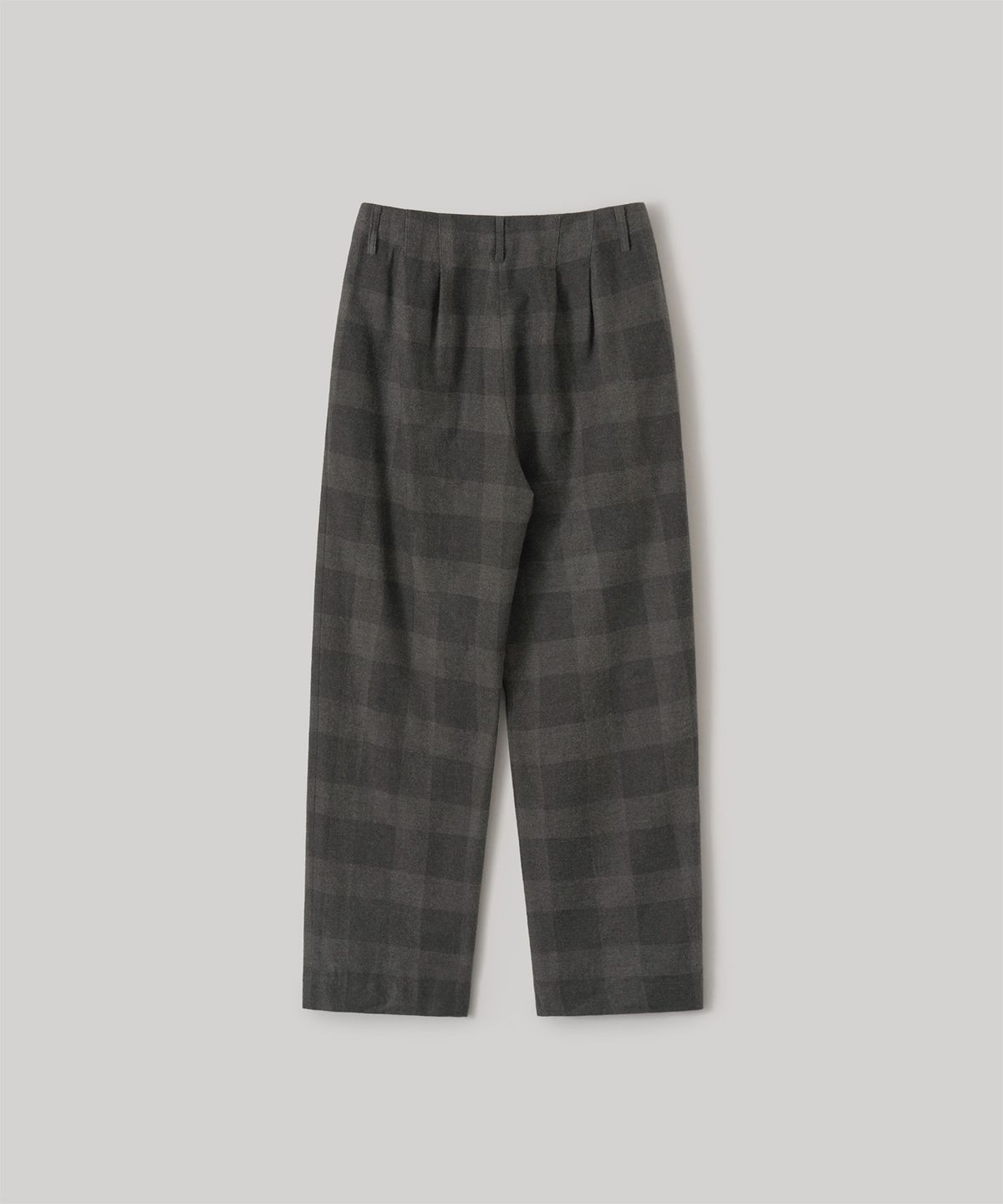 어나더오피스 우먼(ANOTHER OFFICE WOMEN) w. Yark wool Tie-up Easy Pants (Charcoal Check)