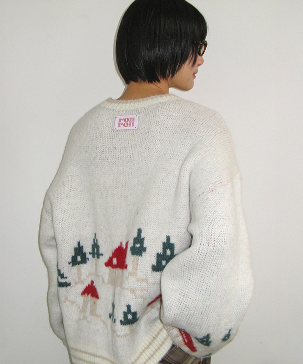 론론(RONRON) SNOW VILLAGE KNIT PULLOVER IVORY