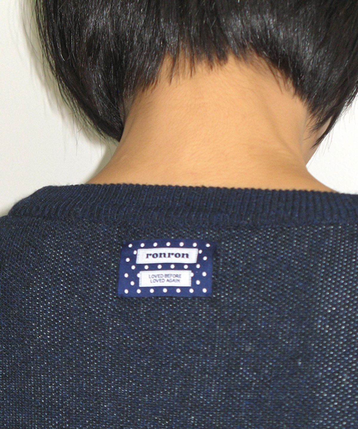 론론(RONRON) MELODY HOUSE KNIT PULLOVER NAVY