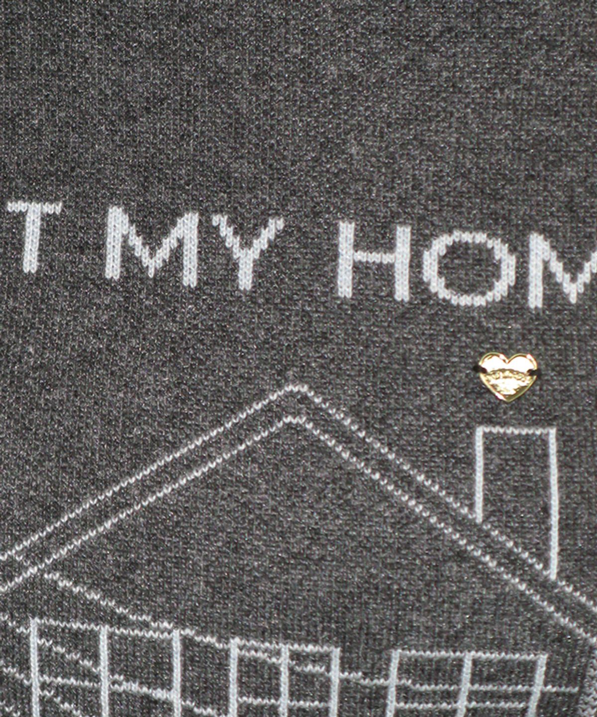 론론(RONRON) MELODY HOUSE KNIT PULLOVER CHARCOAL