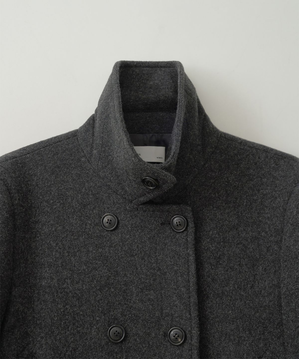어나더오피스 우먼(ANOTHER OFFICE WOMEN) w. Charlotte Pea Coat (Heather Charcoal)