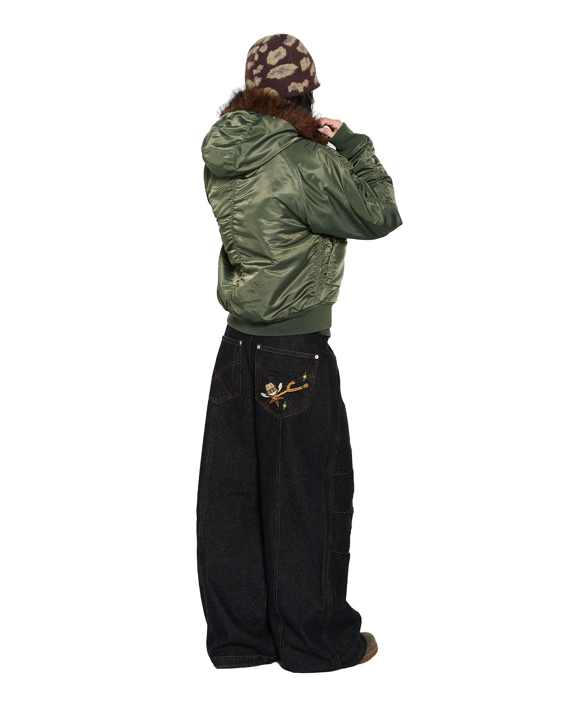 아캄(AAKAM) Camouflage Fuzzy Beanie (Brown)