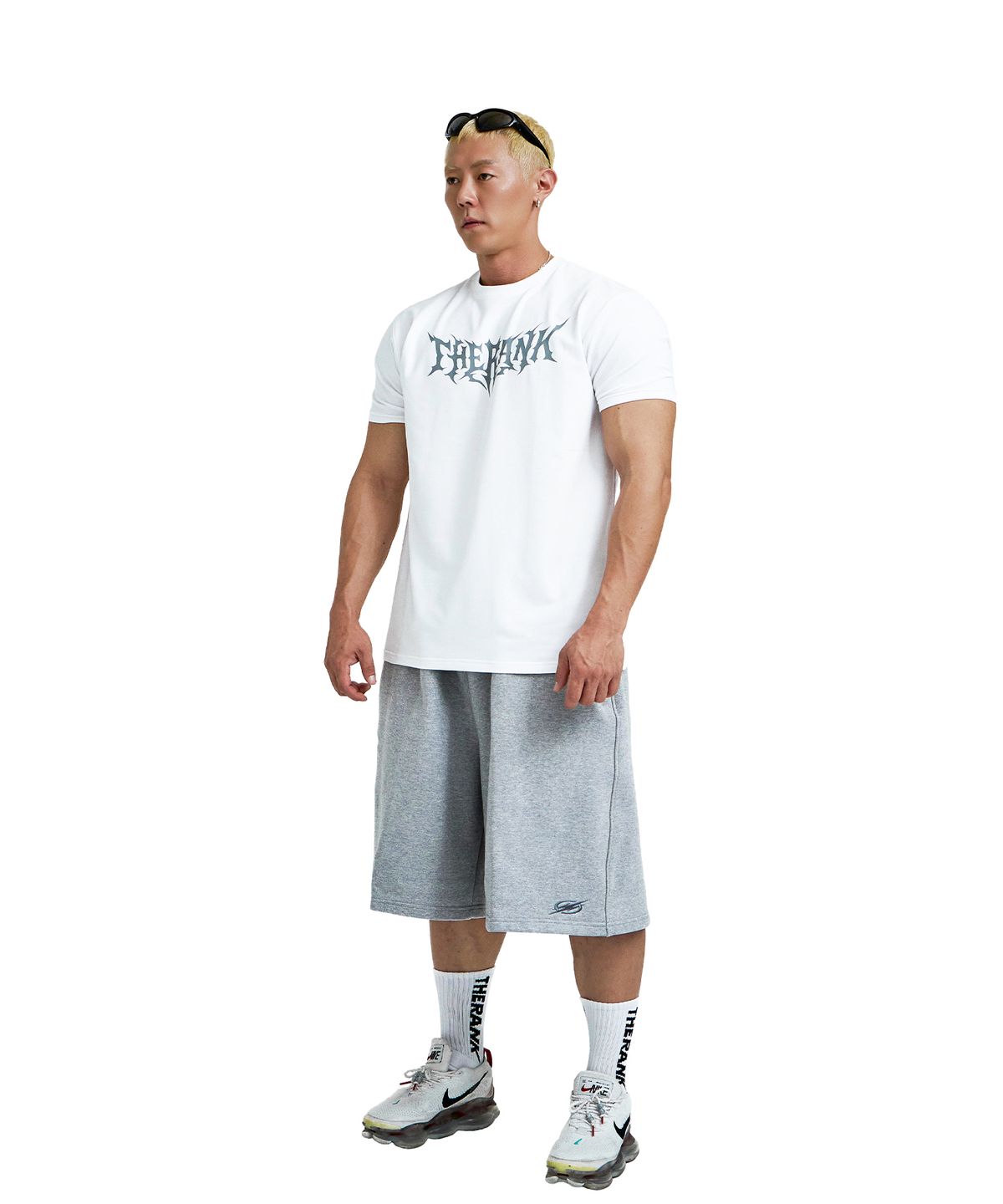 더랭크(THERANK) DEATH BLOODRUSH MUSCLE TEE [WHITE]
