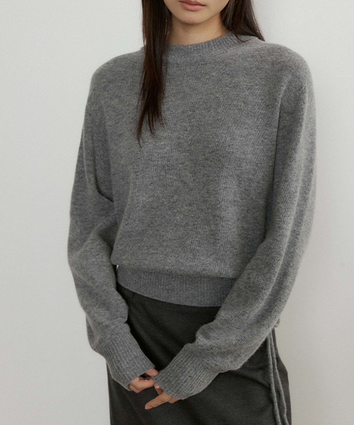 링서울(LINGSEOUL) mock neck knit-melange