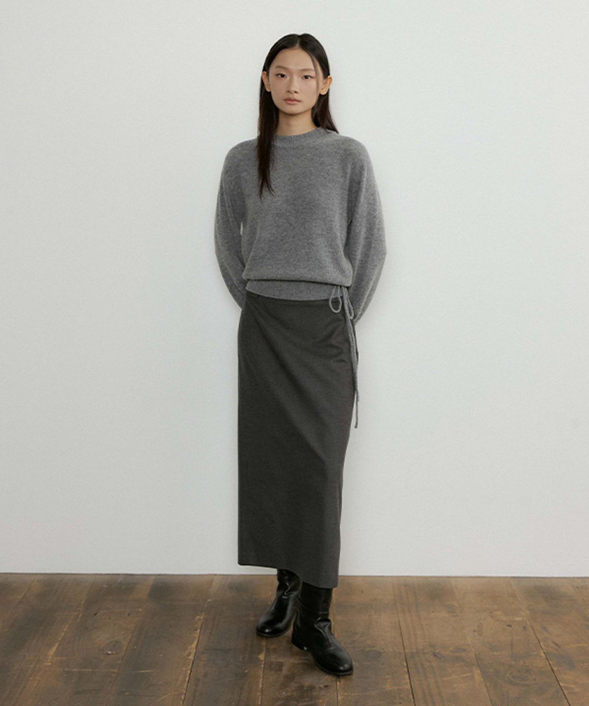 링서울(LINGSEOUL) mock neck knit-melange