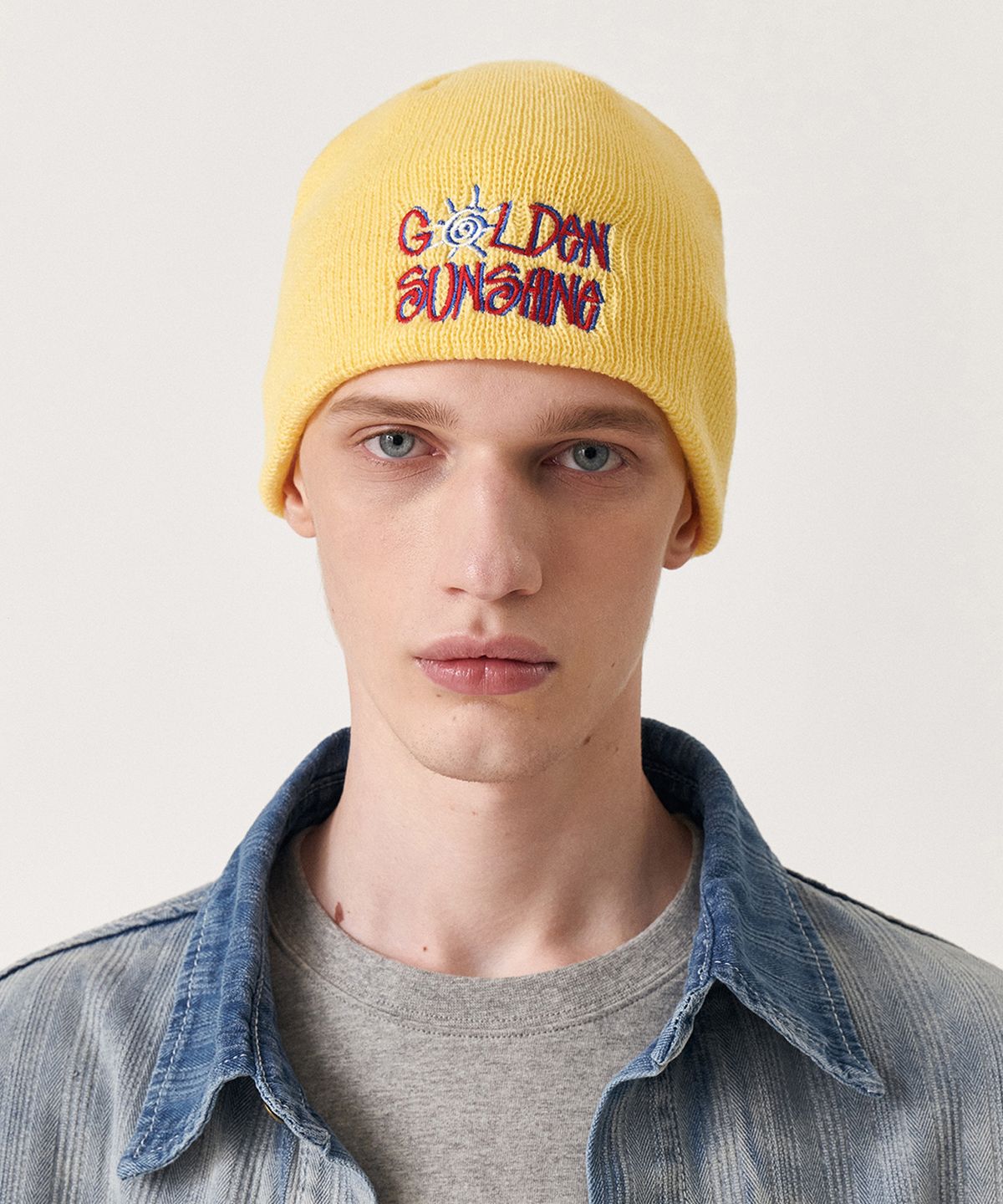 골든선샤인(GOLDEN SUNSHINE) Sunshine logo beanie_Butter