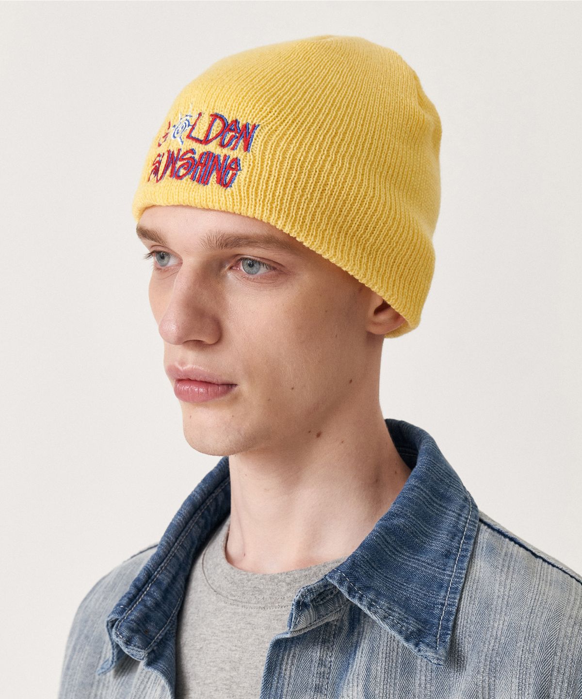 골든선샤인(GOLDEN SUNSHINE) Sunshine logo beanie_Butter