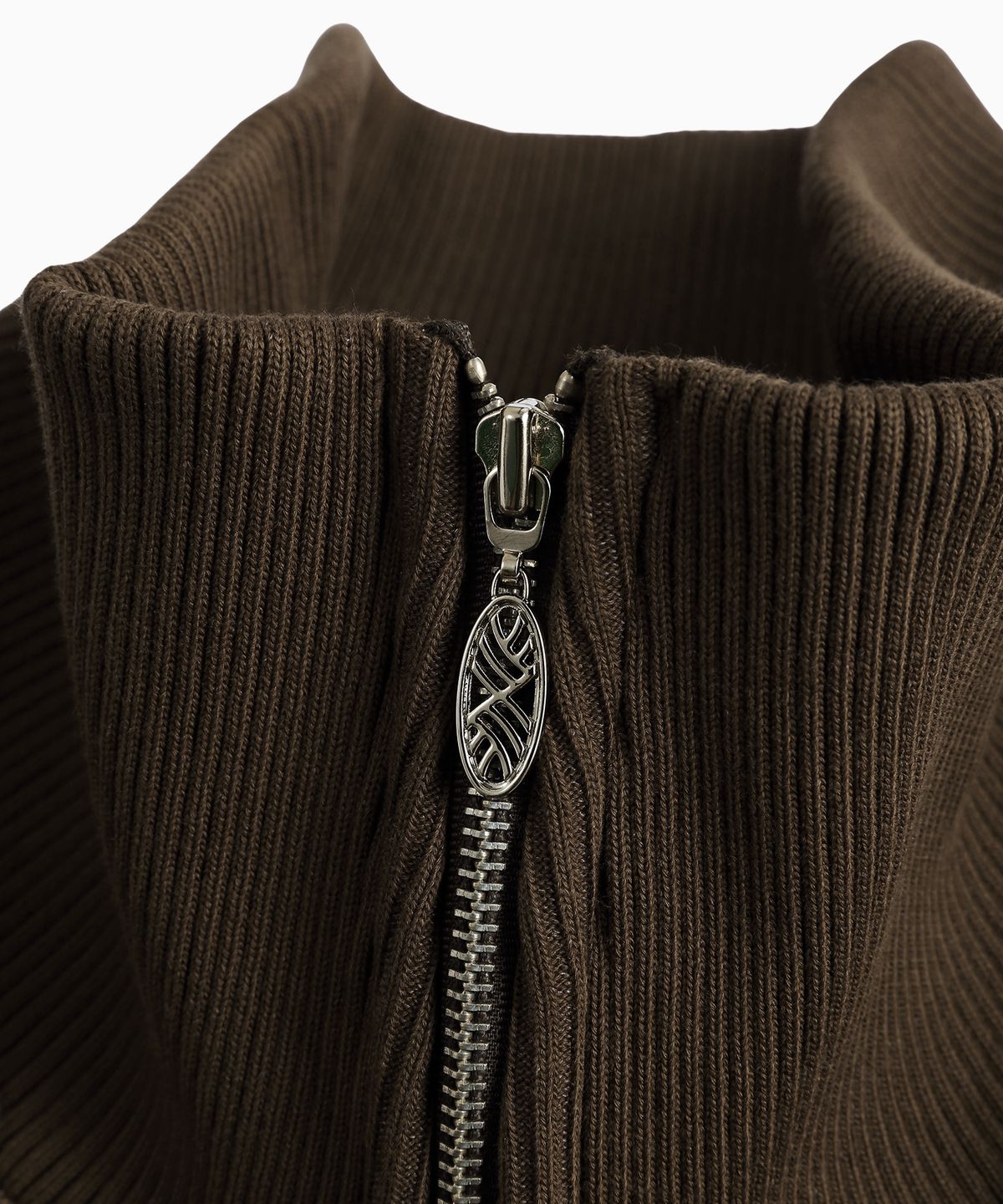 미나수(MENASOO) Waffle Mink Daily Hooded Zip Up_Brown