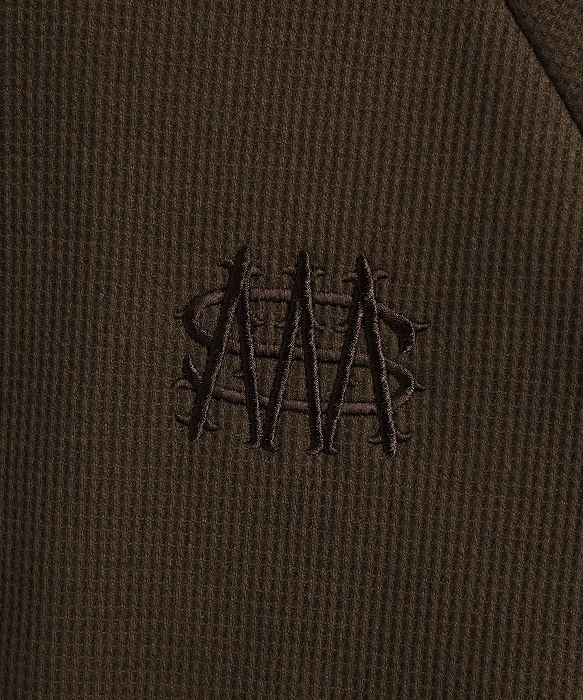 미나수(MENASOO) Waffle Mink Daily Hooded Zip Up_Brown