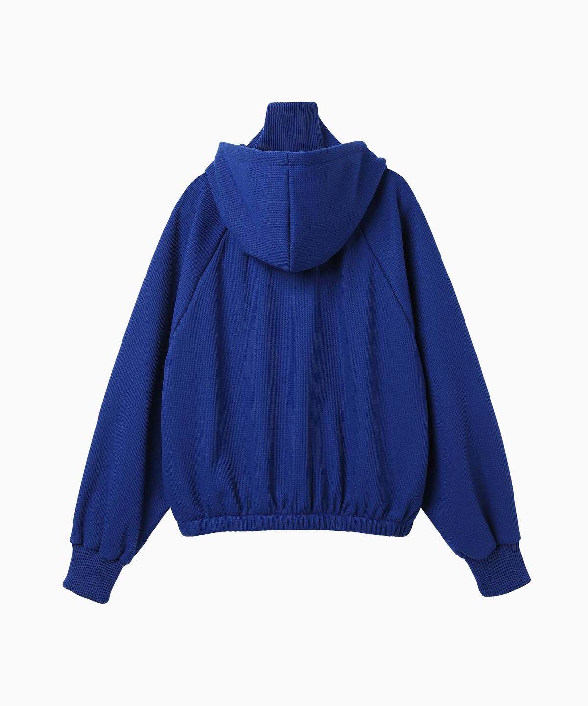 미나수(MENASOO) Waffle Mink Daily Hooded Zip Up_Blue