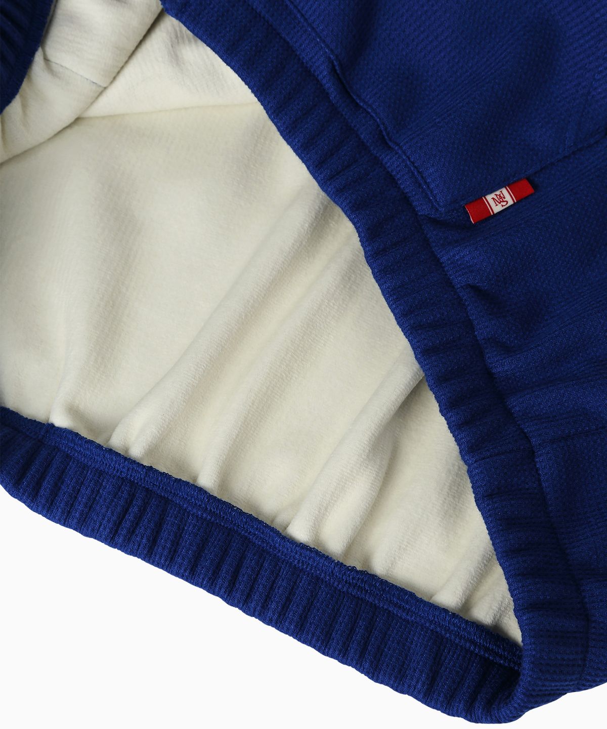 미나수(MENASOO) Waffle Mink Daily Hooded Zip Up_Blue