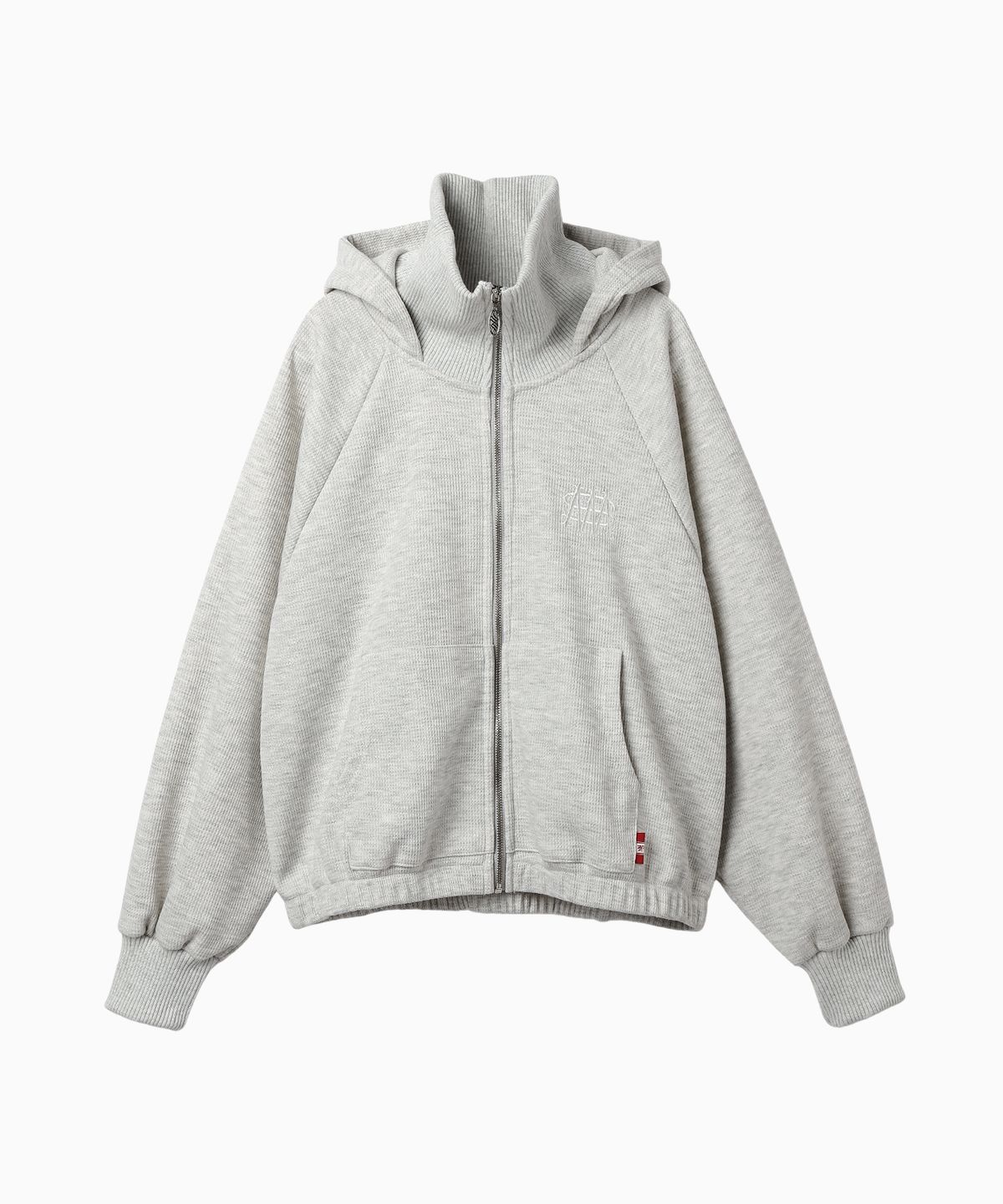 미나수(MENASOO) Waffle Mink Daily Hooded Zip Up_Oatmeal